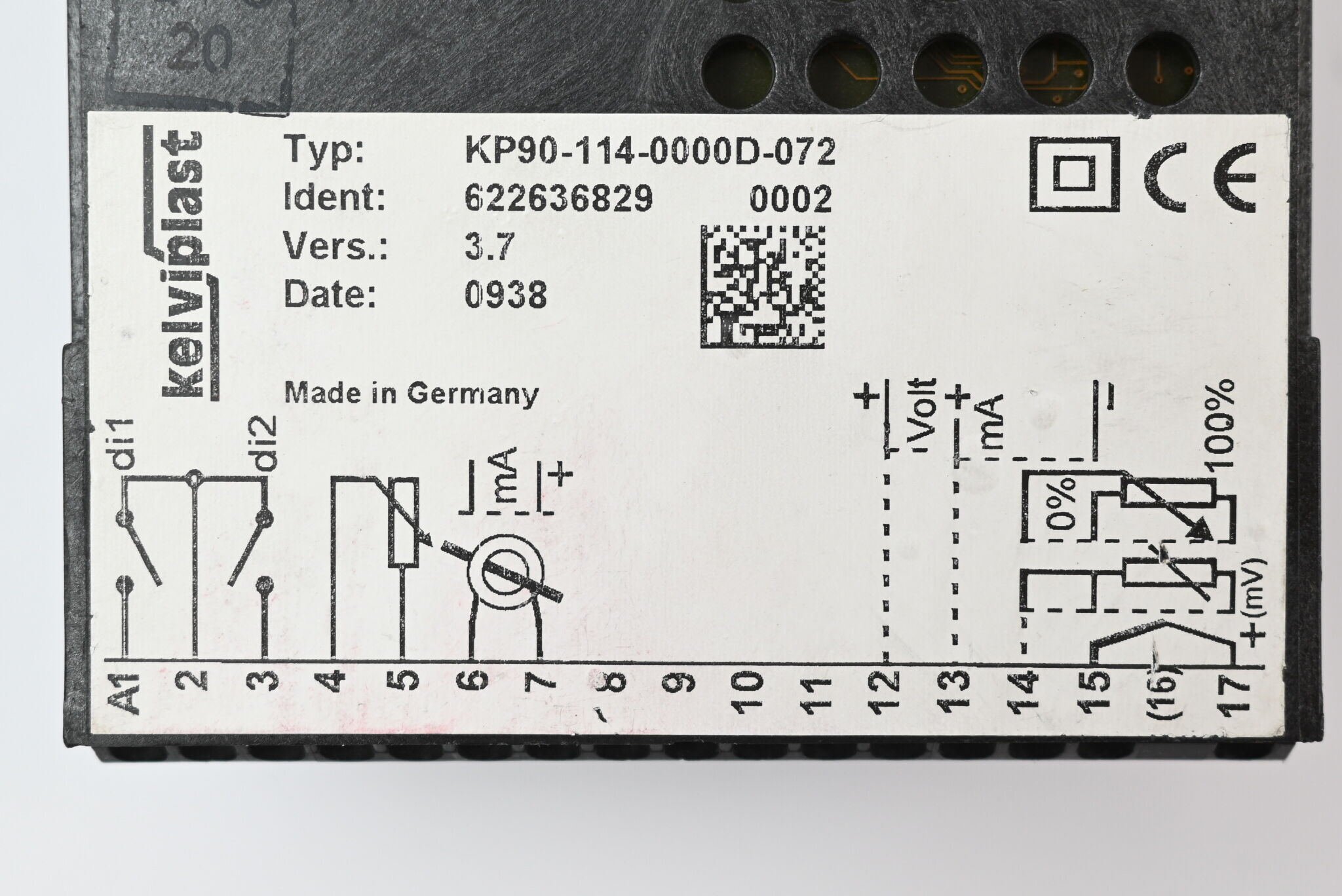 Kelviplast Temperaturregler Panel KP90-114-0000D-072 ( 622636829 )