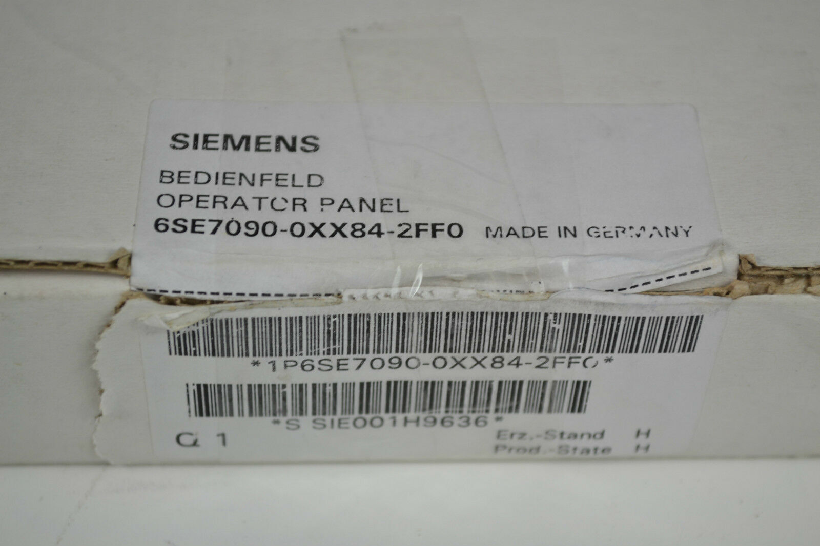 Siemens Bedienfeld OP 6SE7090-0XX84-2FF0 ( 6SE7 090-0XX84-2FF0 )