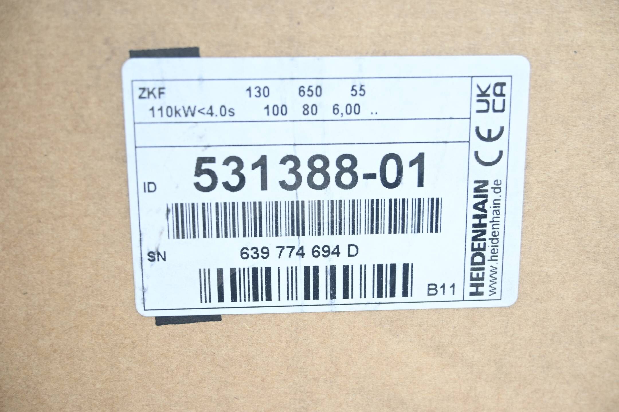 Heidenhain Zwischenkreisfilter ZKF 130 531388-01 ( 531 388-01 ) Ver. B11