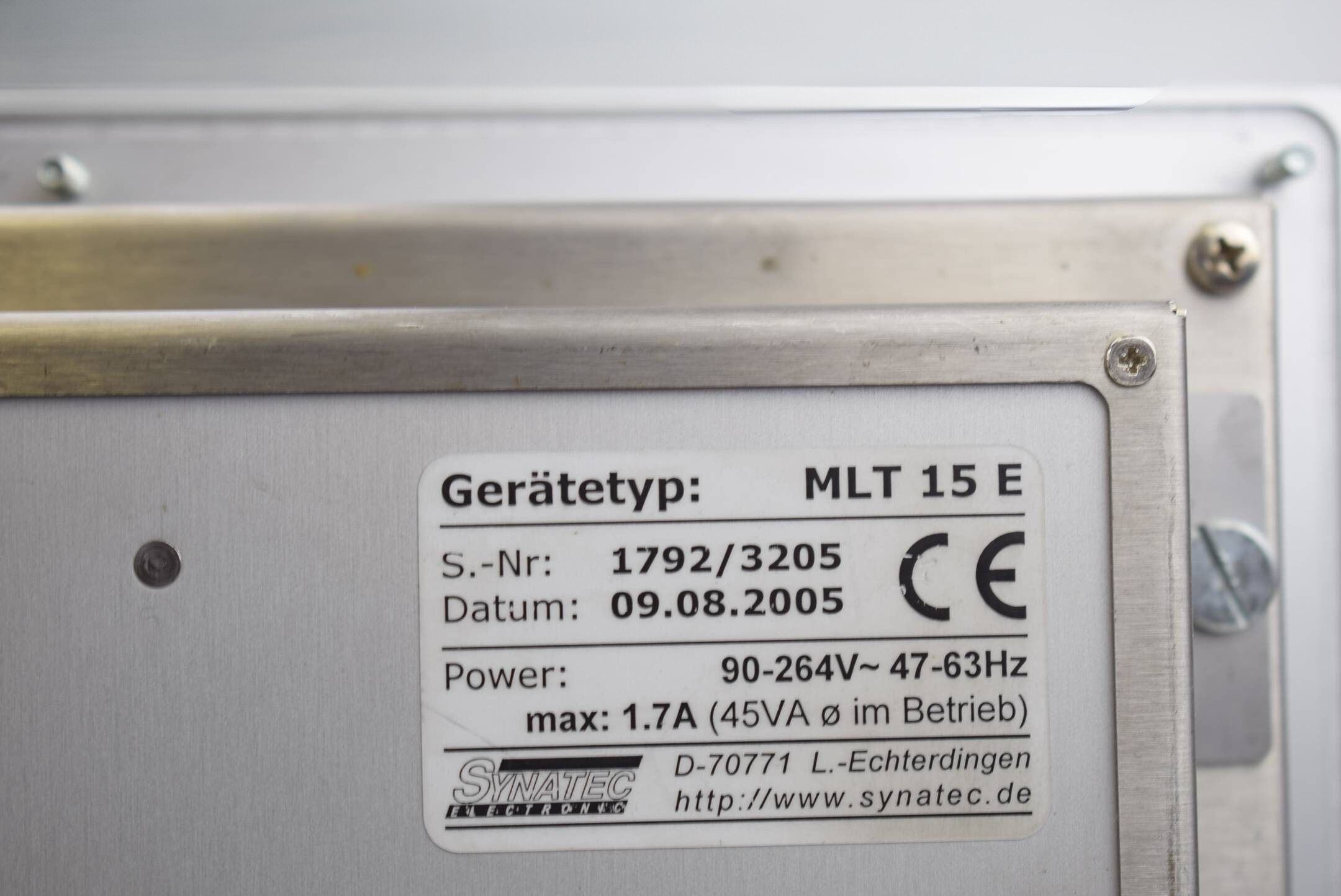 Synatec Electronic Panel PC MLT 15 E