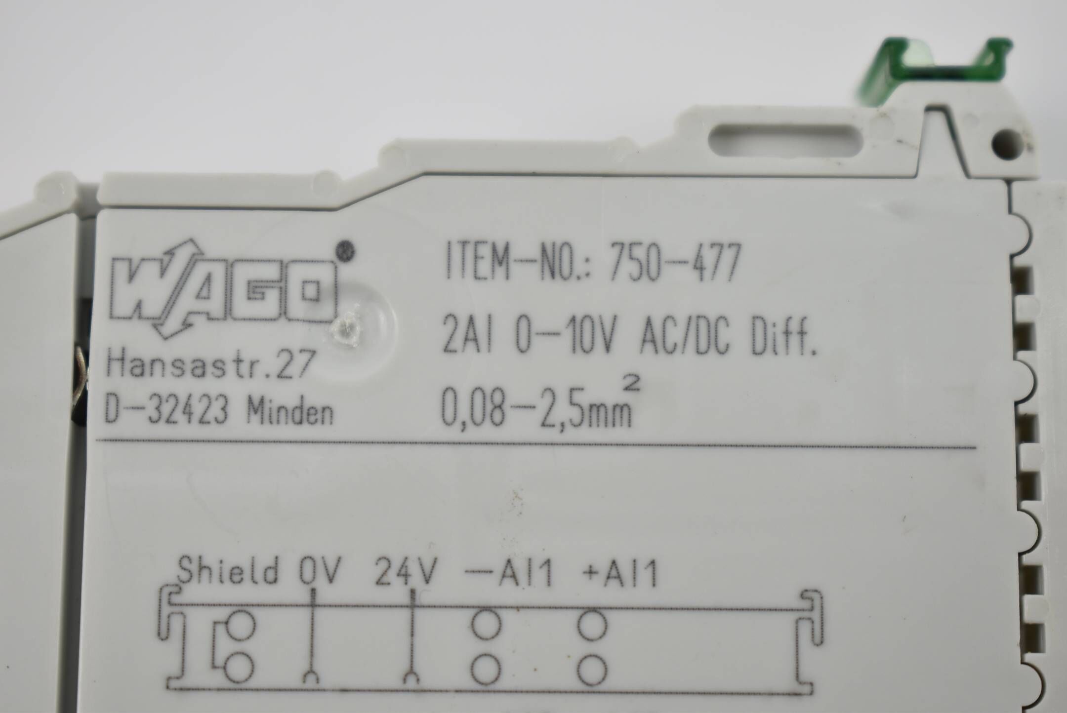Wago 2-Kanal Analog-Eingang 750-477