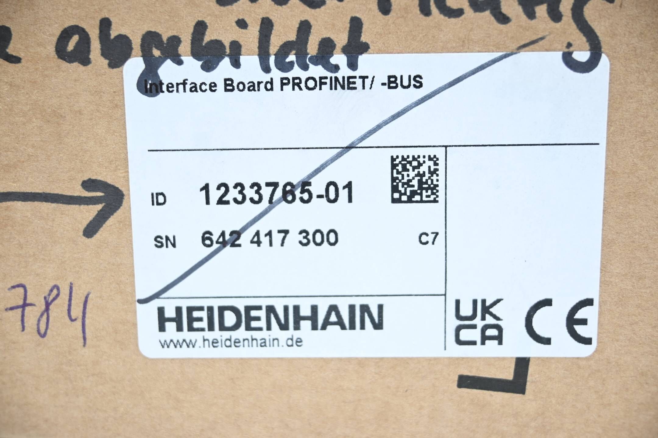 Heidenhain Interface Board Profinet/ -Bus 1233765-01 ( Vers. C7 )