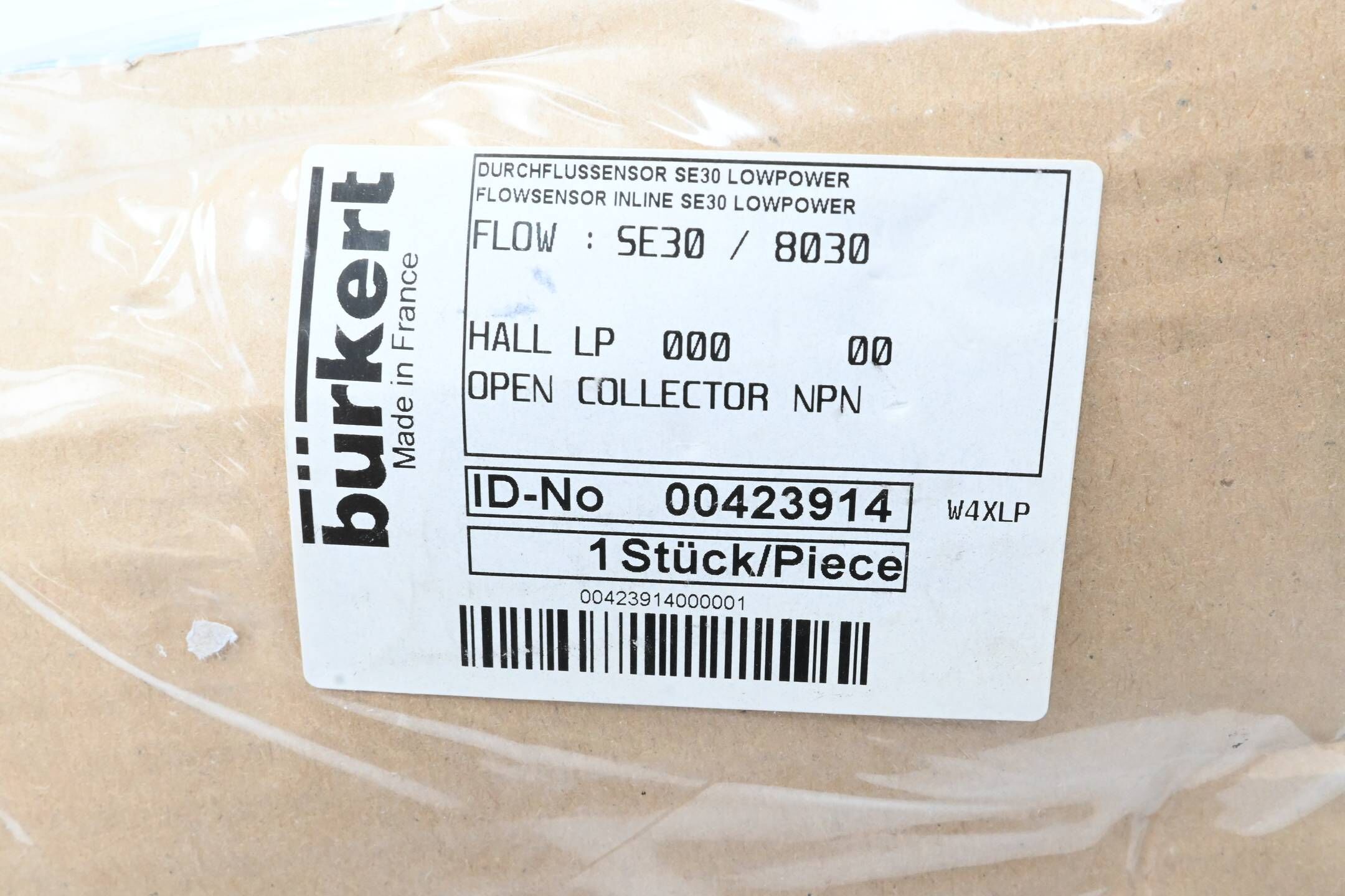 Bürkert Inline Durchflusssensor SE30 Lowpower 00423914