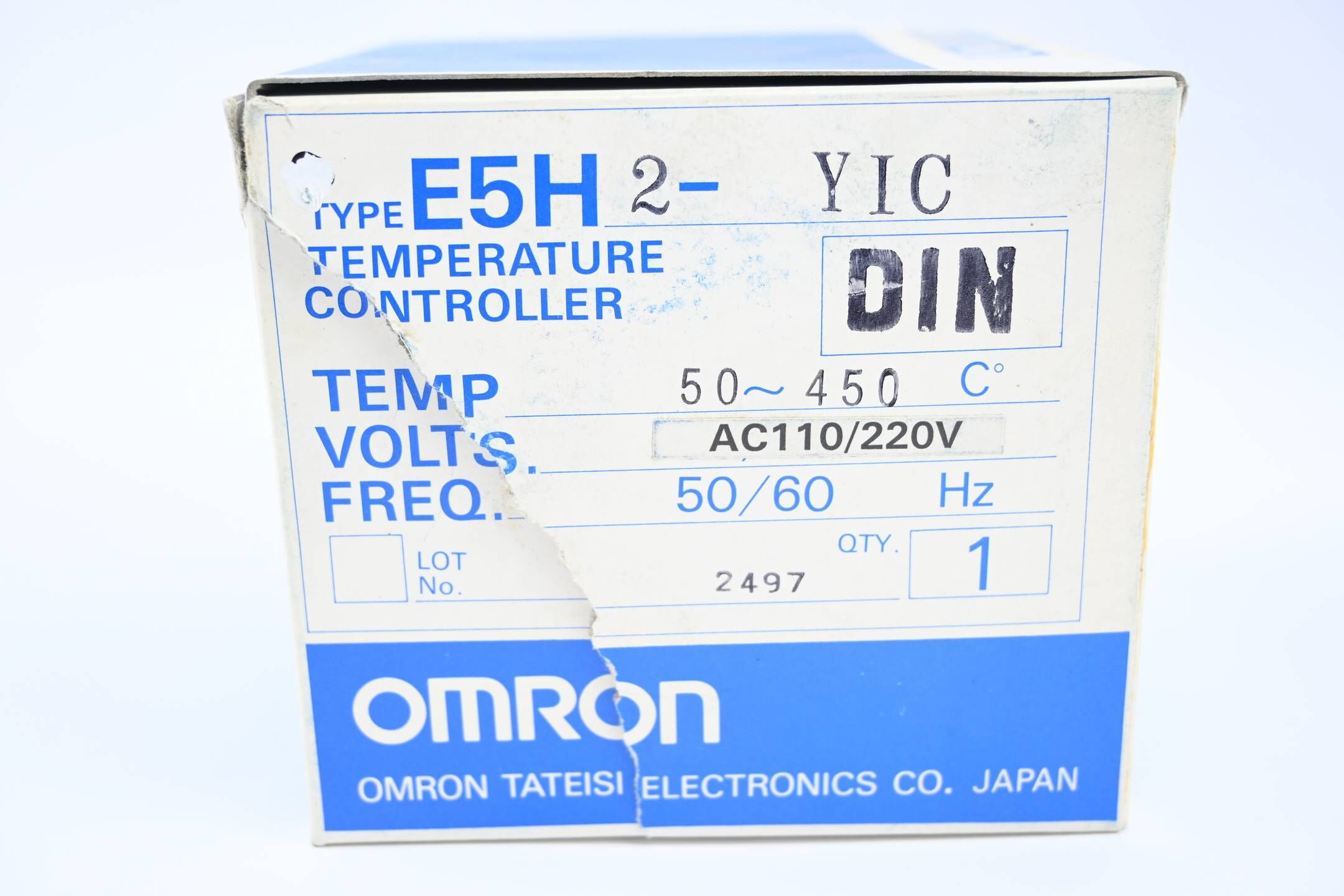 Omron Temperatur Controller 50-450°C 110/220 VAC ( E5H2-YIC-DIN )