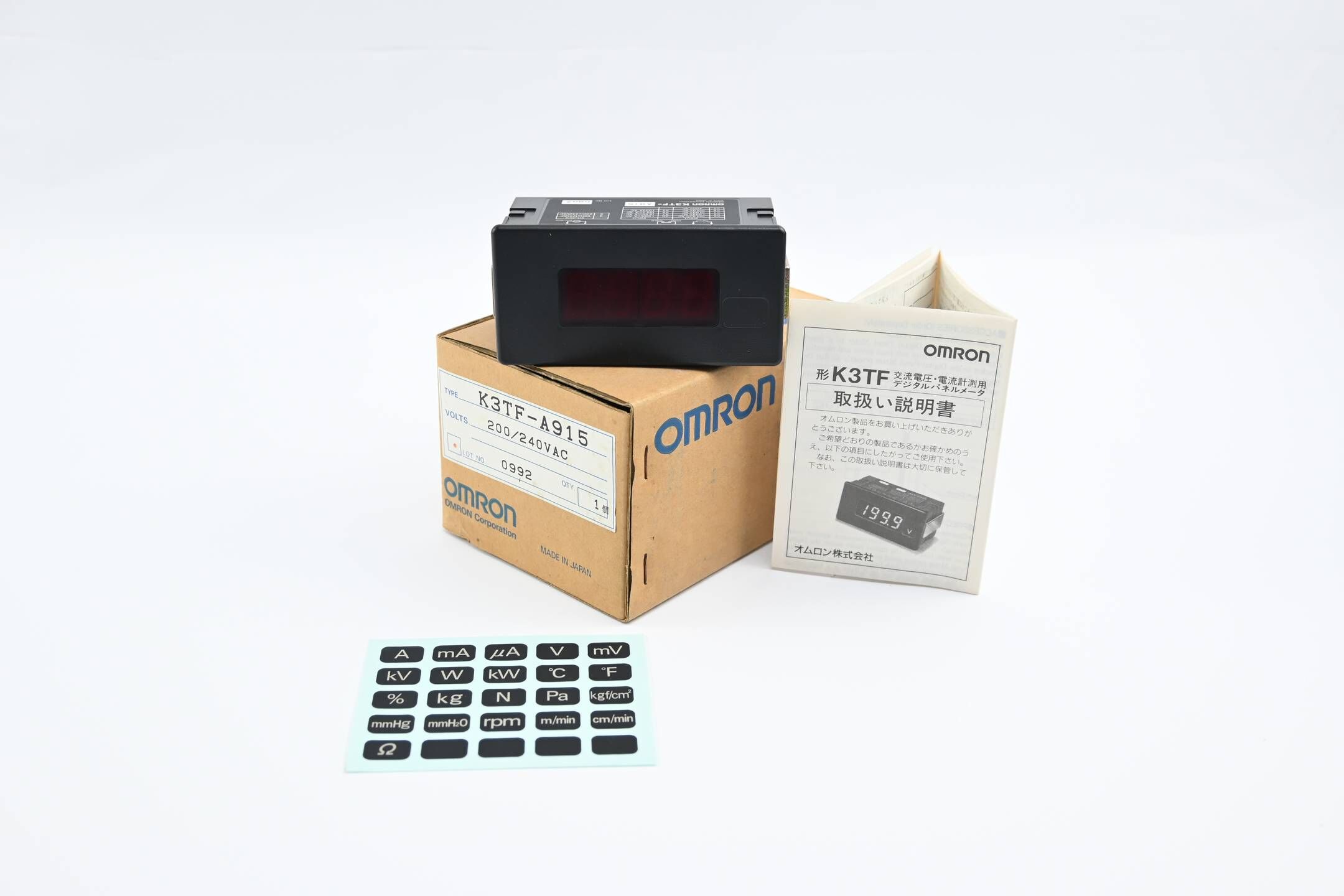 Omron Digital Panel Meter 200/240 VAC ( K3TF-A915 )