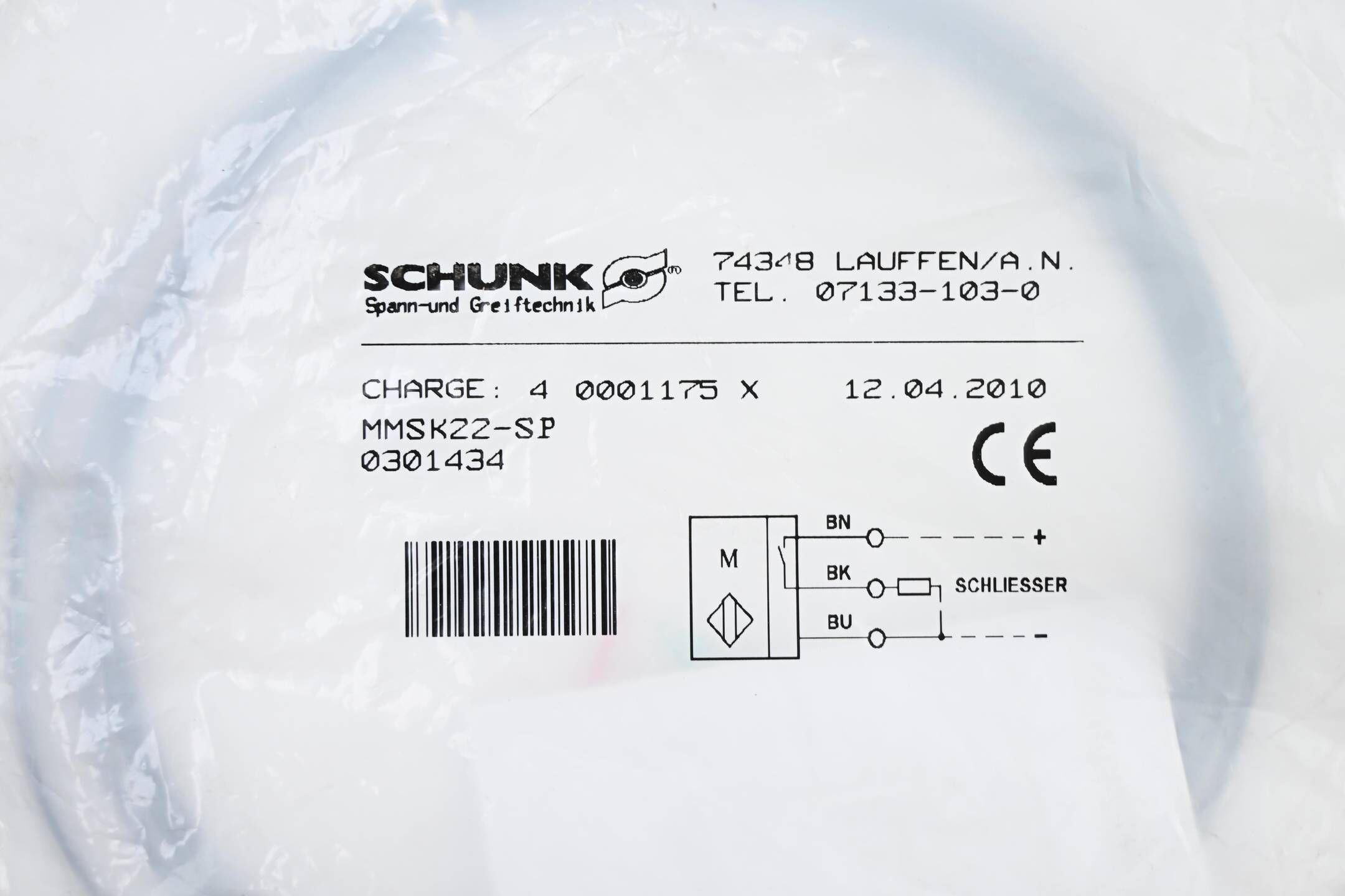 Schunk magnetischer Näherungsschalter MMSK22-SP ( 0301434 )