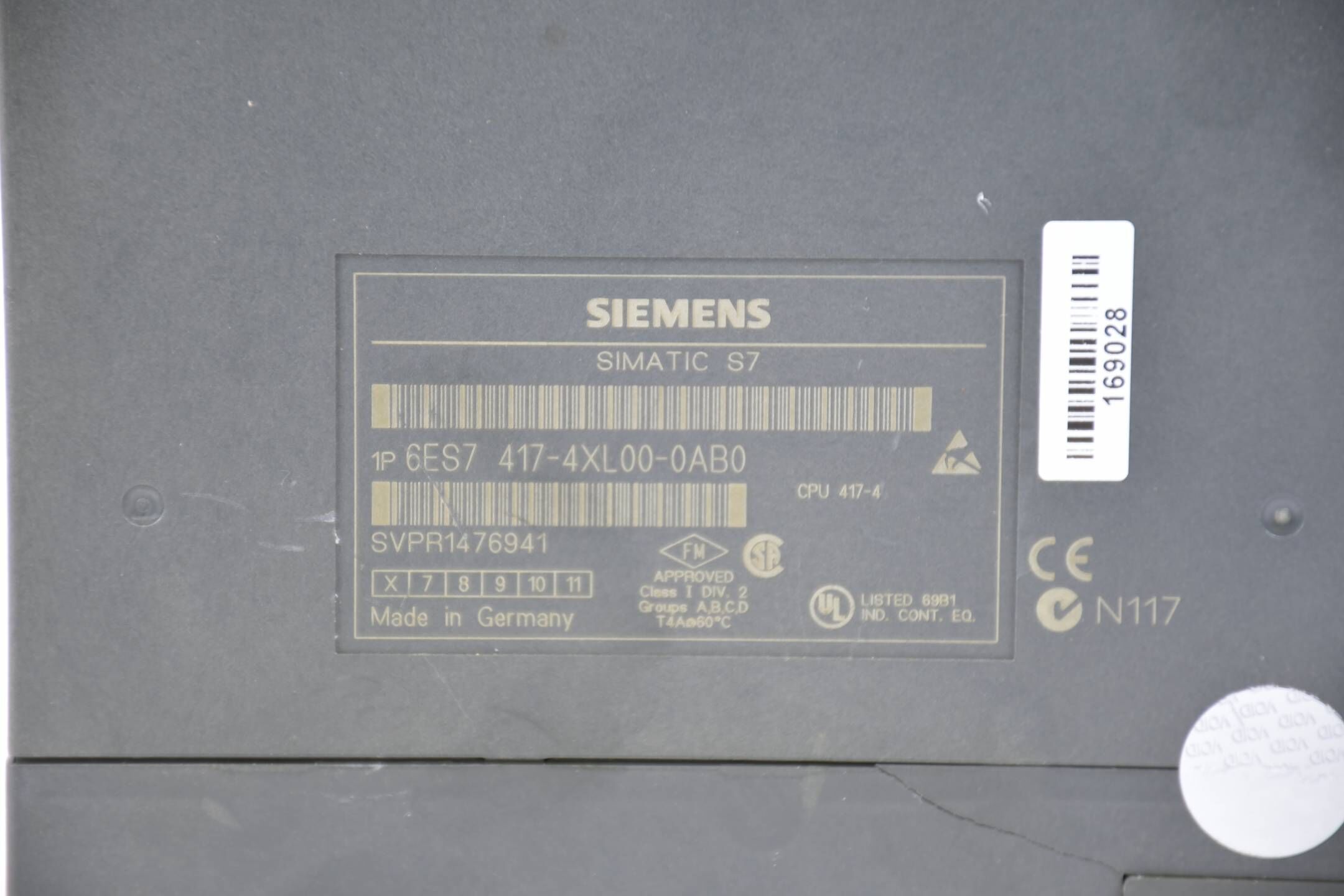 Siemens Simatic S7-400 CPU 417-4 6ES7 417-4XL00-0AB0 ( 6ES7417-4XL00-0AB0 )