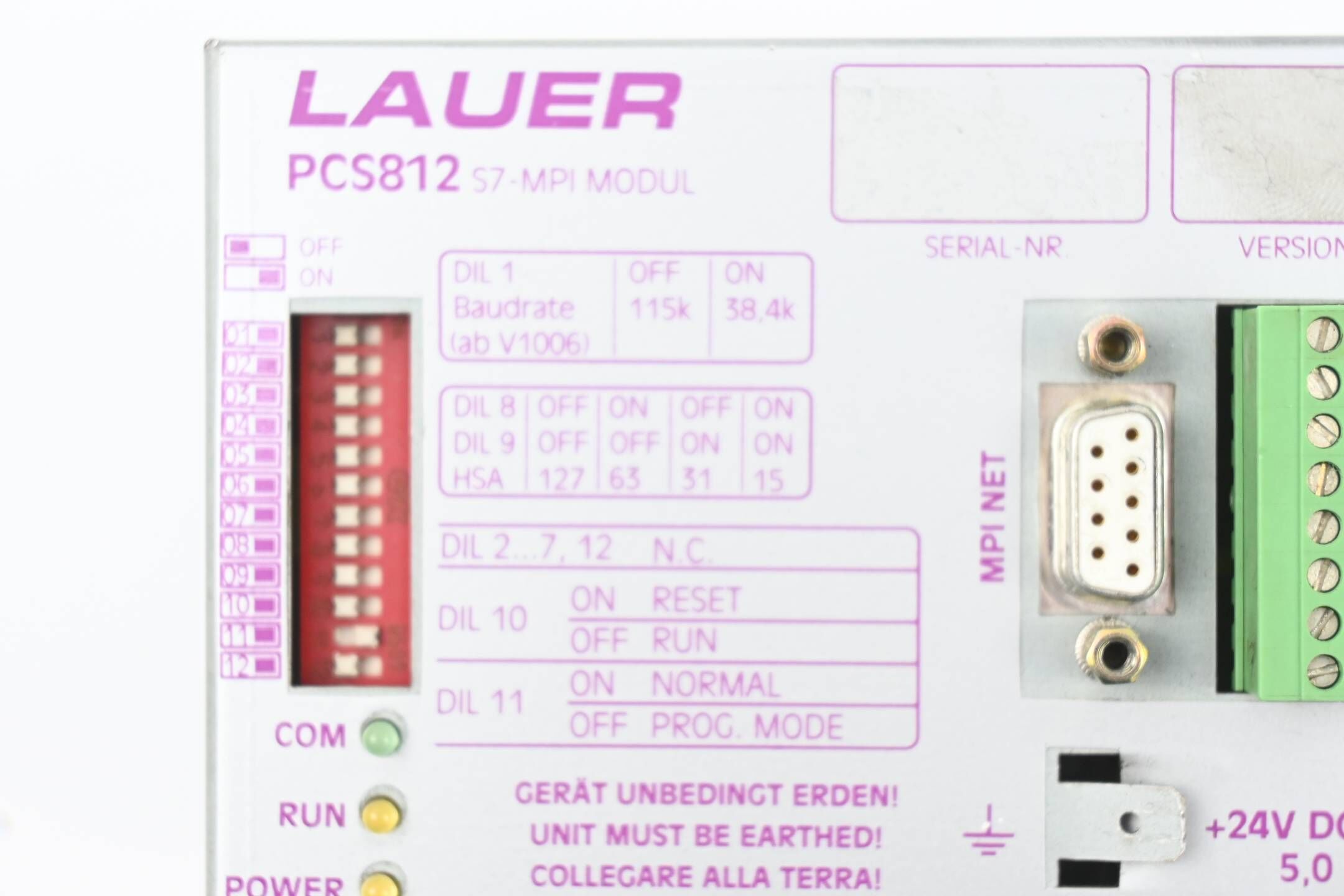 DEFEKT Lauer PCS812 S7-MPI Modul