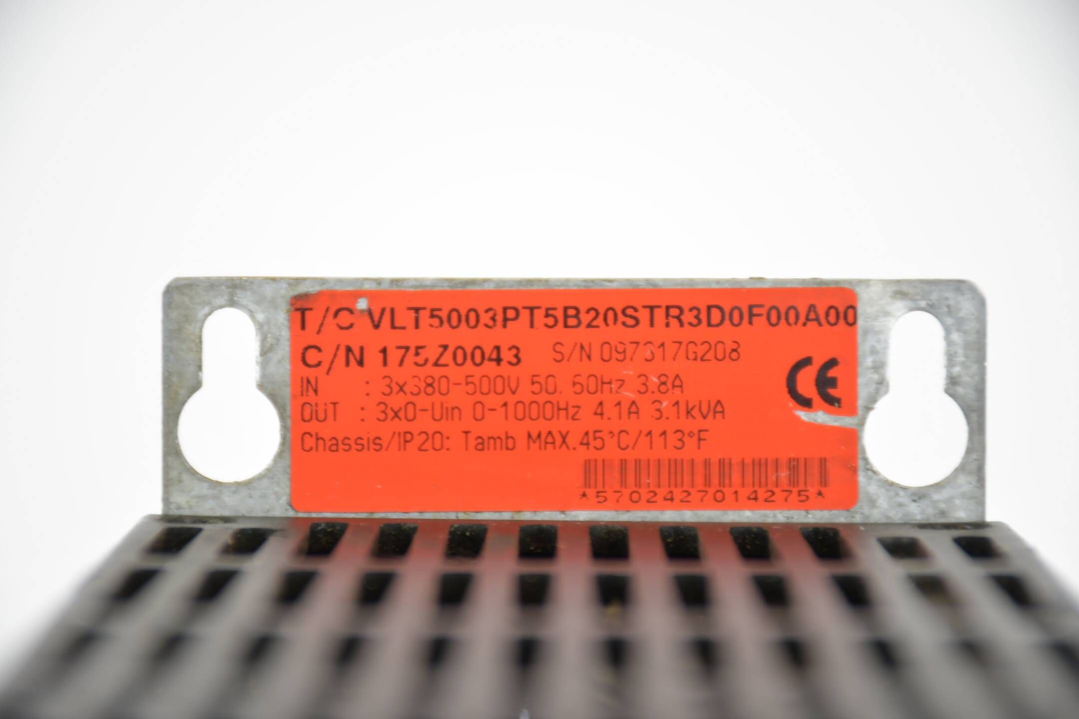 Danfoss VLT® 5000 Frequenzumrichter VLT5003PT5B20STR3D0F00A00C0 ( 175Z0043 )