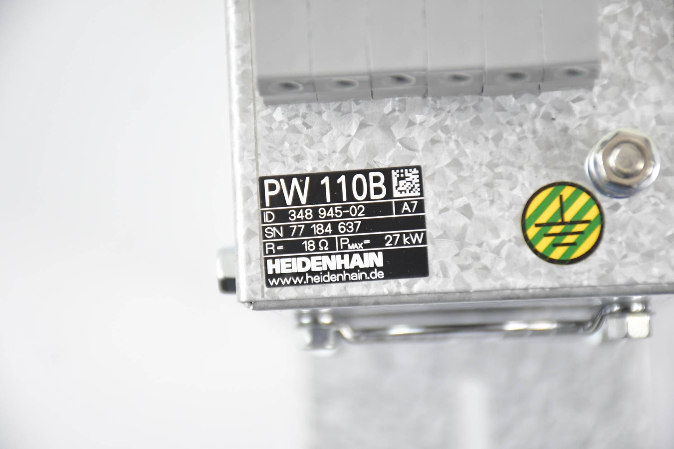 Heidenhain Pulswiderstandsmodul mit Temperaturschalter PW 110B / 348945-02 V. A7