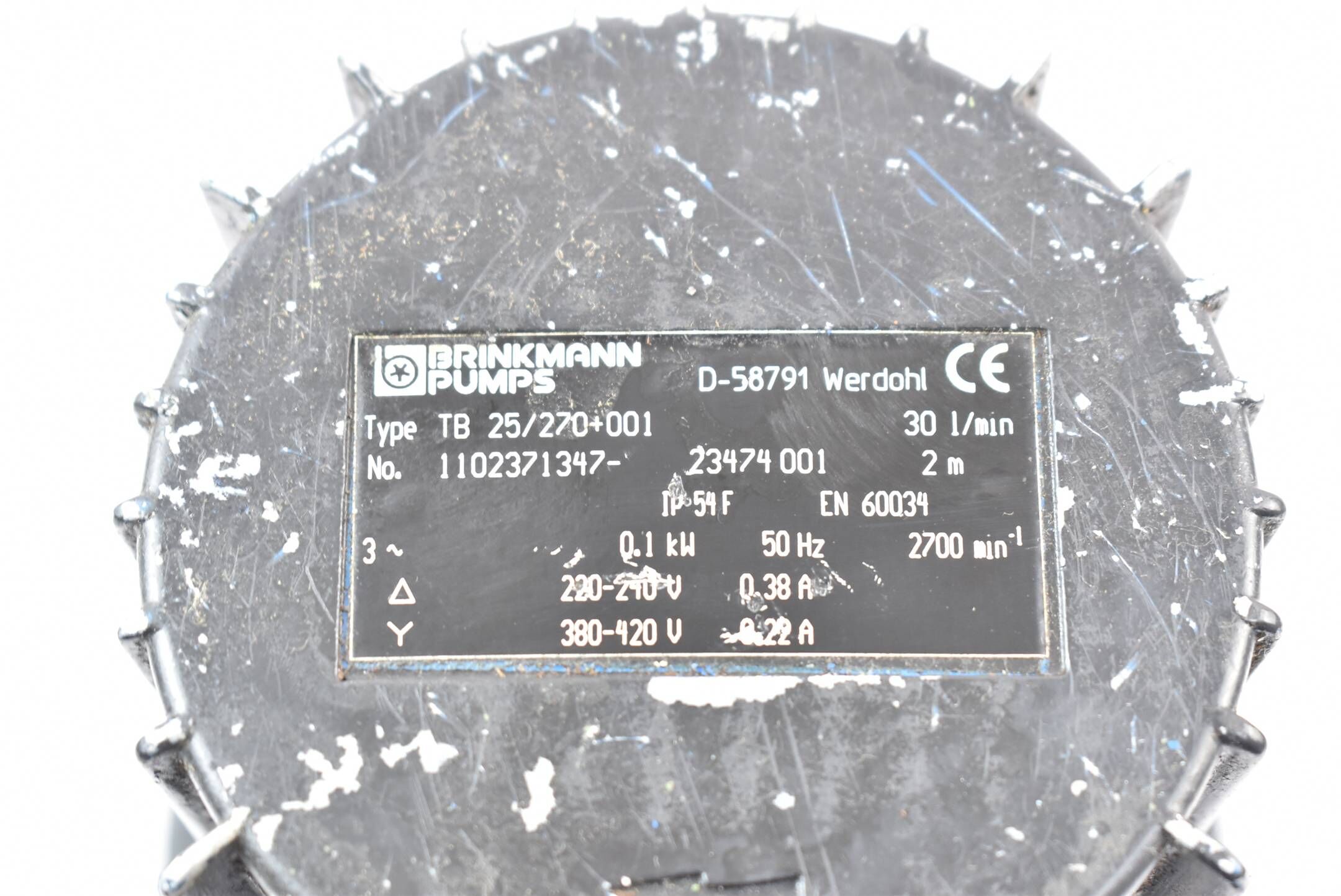 Brinkmann Pumps Tauchpumpe TB 25/270+001