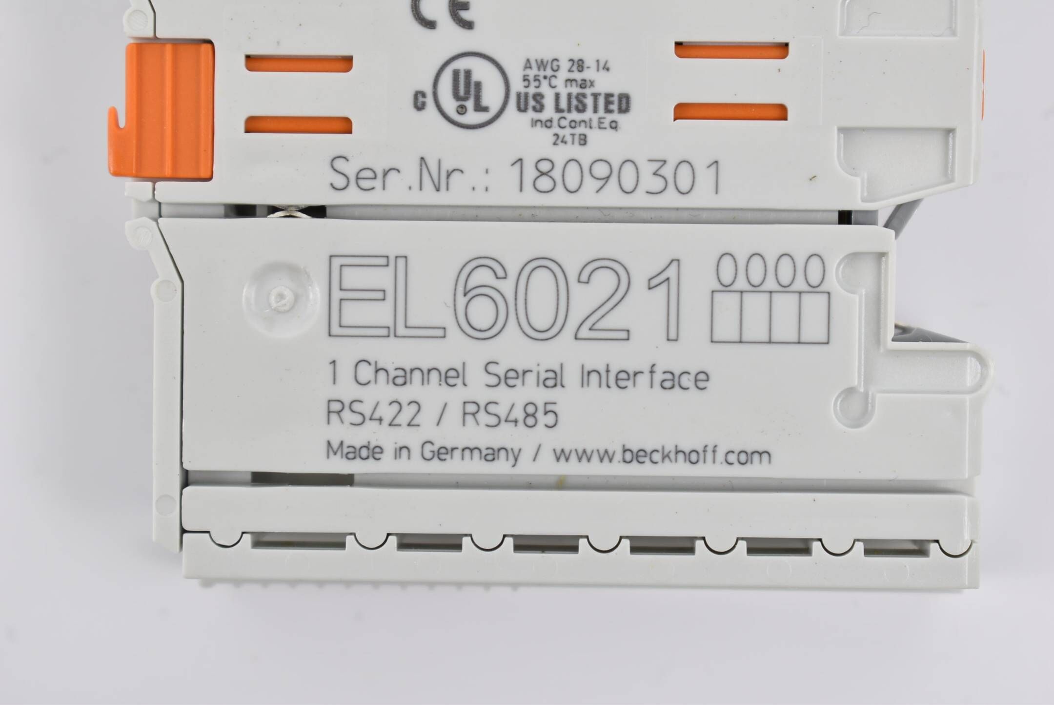 Beckhoff EtherCAT-Klemme 1-Kanal-Kommunikations-Interface EL6021 ( EL 6021 )