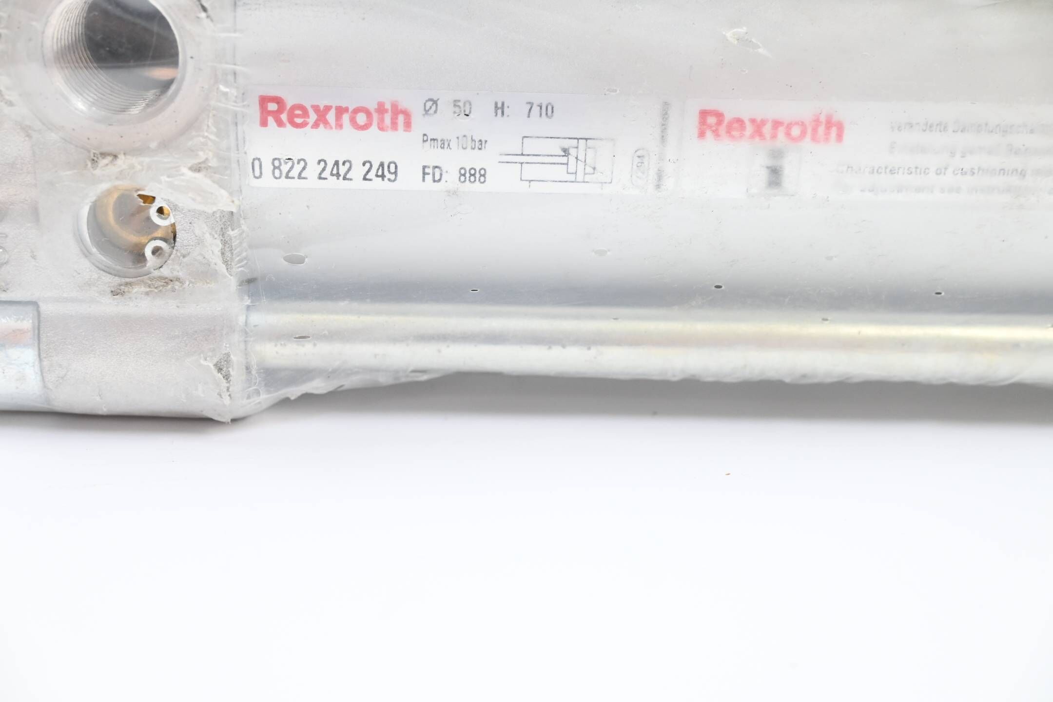 Rexroth Pneumatik Hubzylinder 0 822 242 249 ( 0822242249 ) Ø 50 Hub: 710