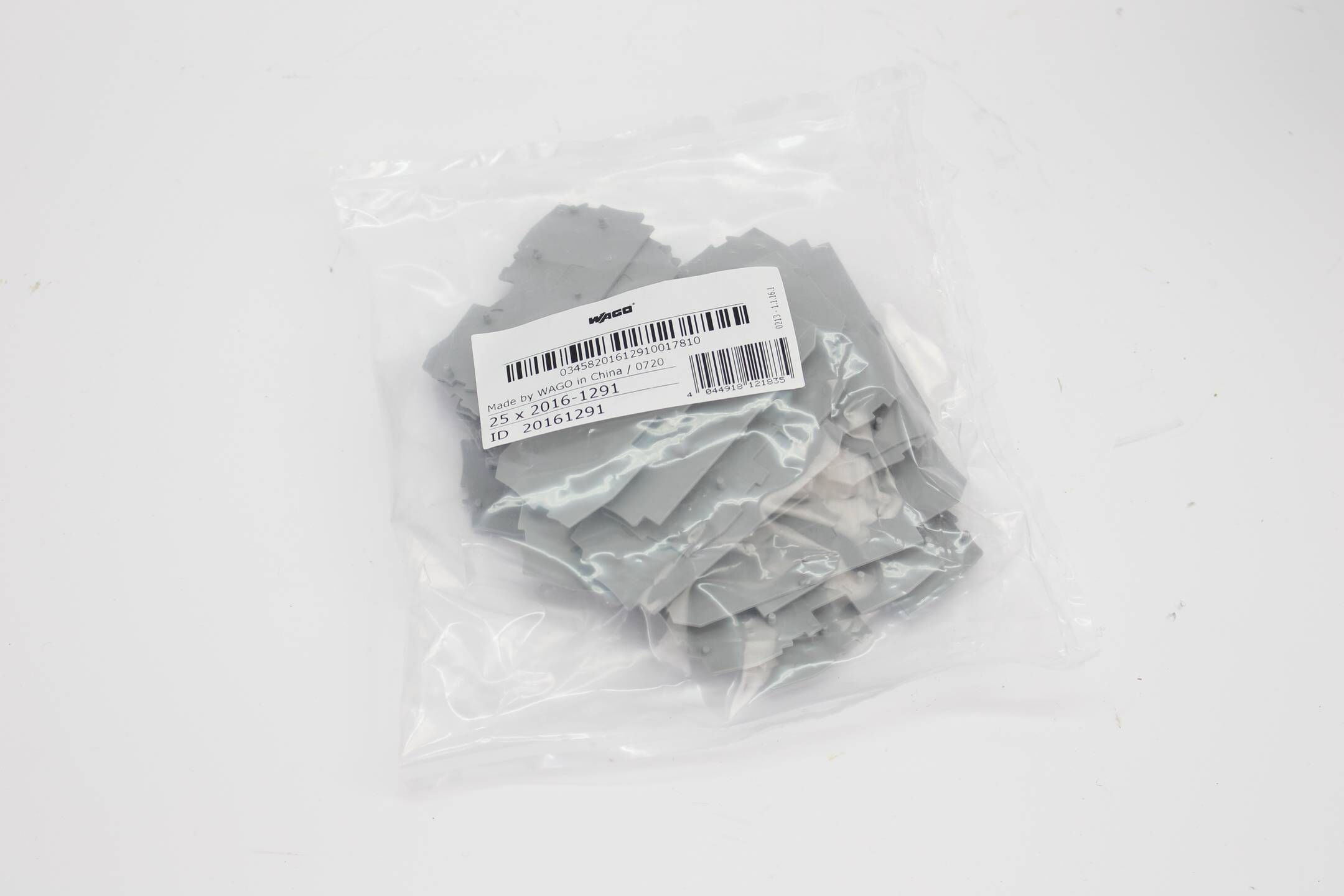 100x Wago 2016-1201 End and intermediate plate
