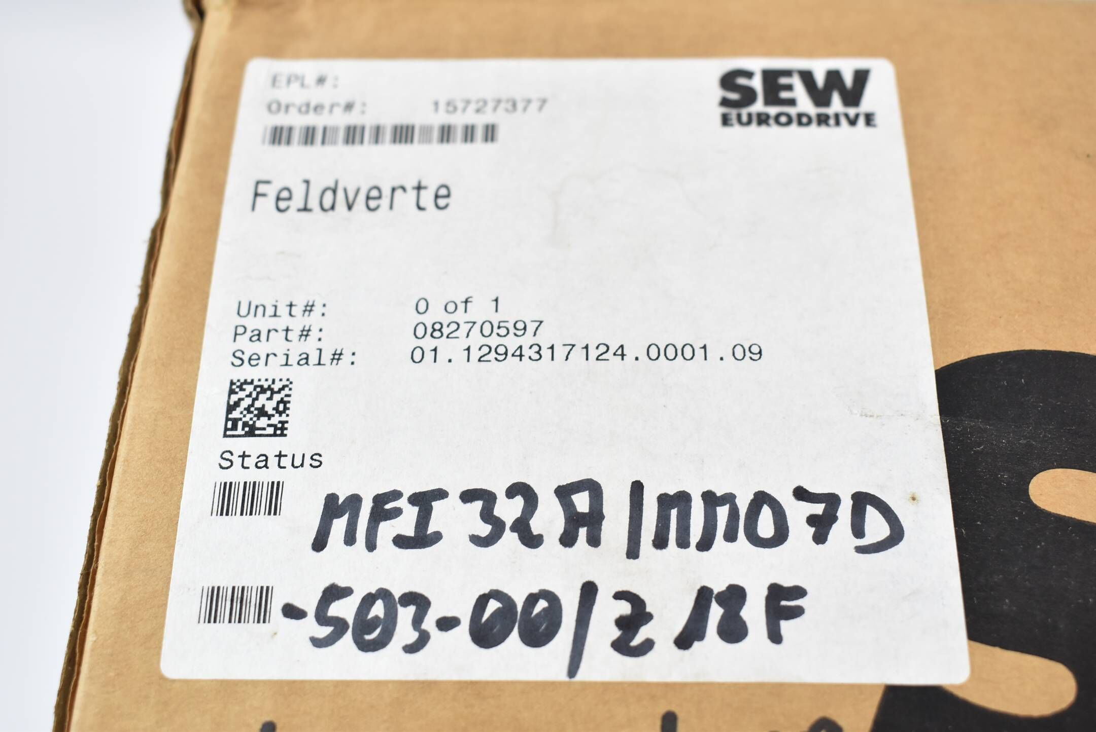 SEW Eurodrive Feldverteiler MFI32A/MM07D-503-00/Z18F 0/AF0