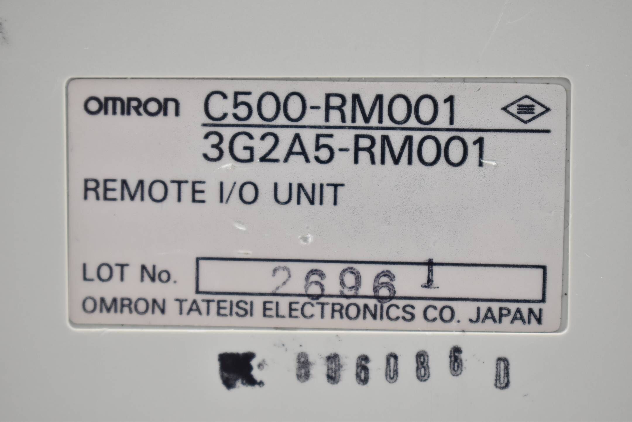 Omron Remote I/O Unit C500-RM001 ( 3G2A5-RM001 ) Lot. 26961