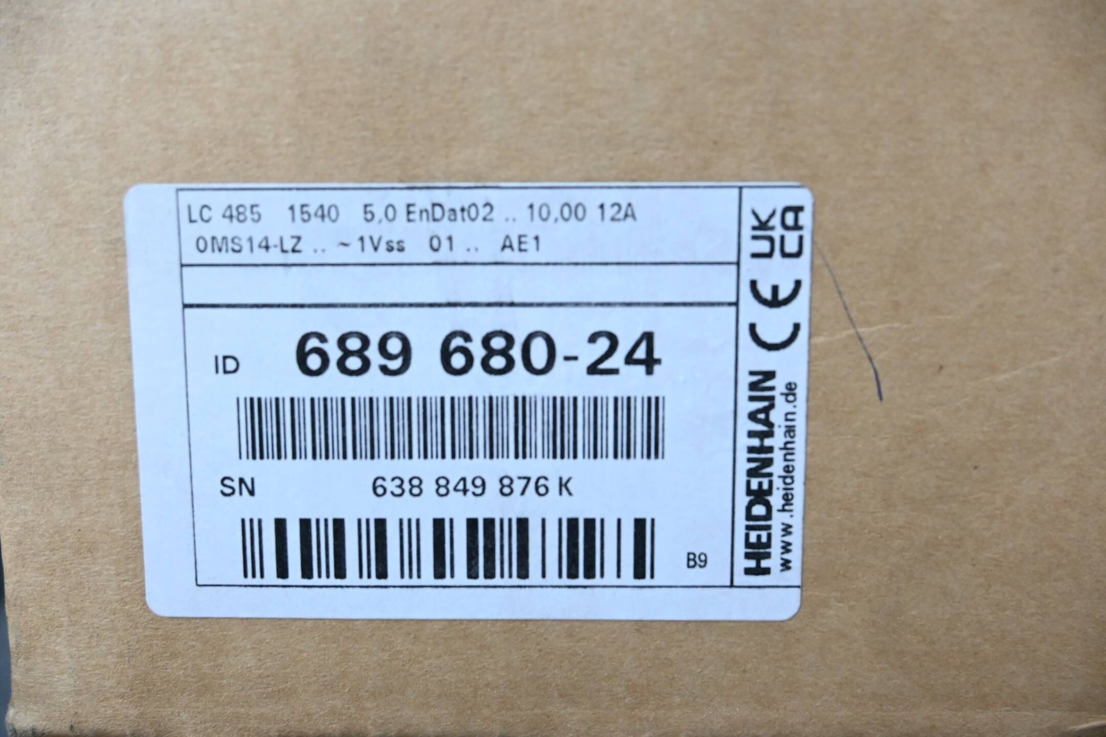Heidenhain Absolutes gekapseltes Längenmessgerät LC485 ( 689680-24 ) Ver. B9