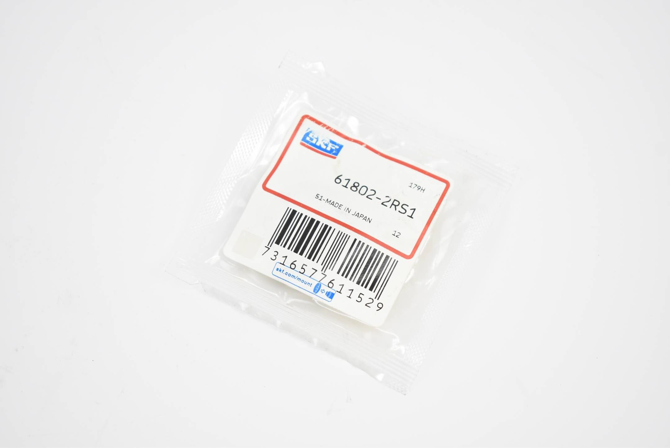 SKF Rillenkugellager 61802-8RS1 (Außen-Ø24mm / Innen-Ø15mm / Breite 5mm )