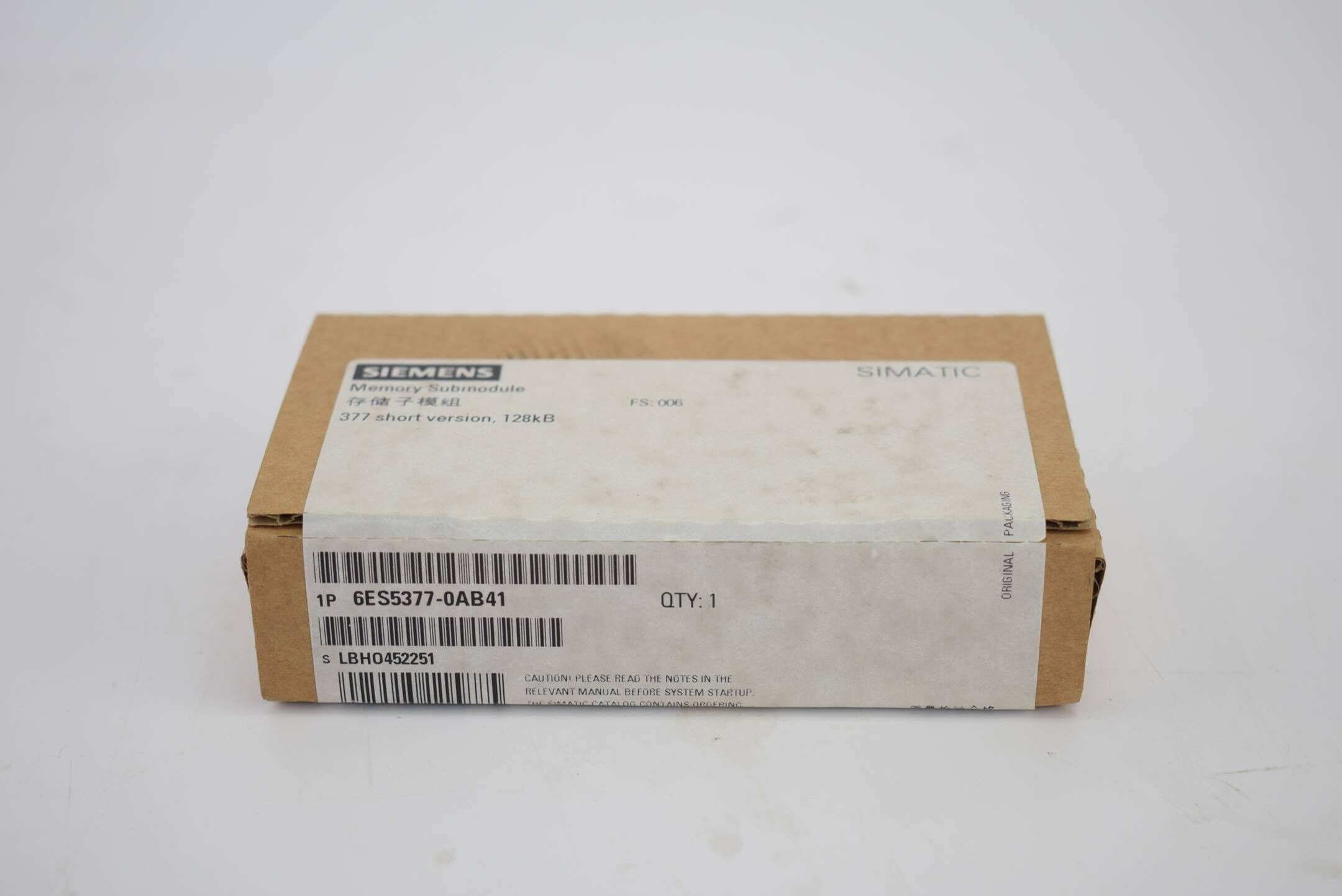 Siemens simatic S5 Speicher-Submodul 6ES5377-0AB41 ( 6ES5 377-0AB41 ) FS. 006
