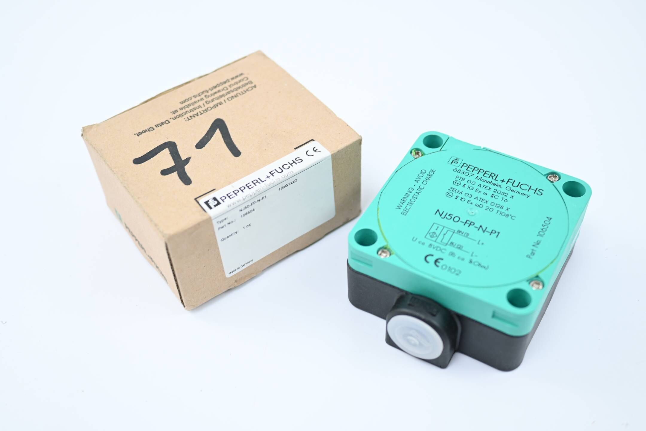 Pepperl + Fuchs induktiver Sensor NJ50-FP-N-P1 ( 106504 )