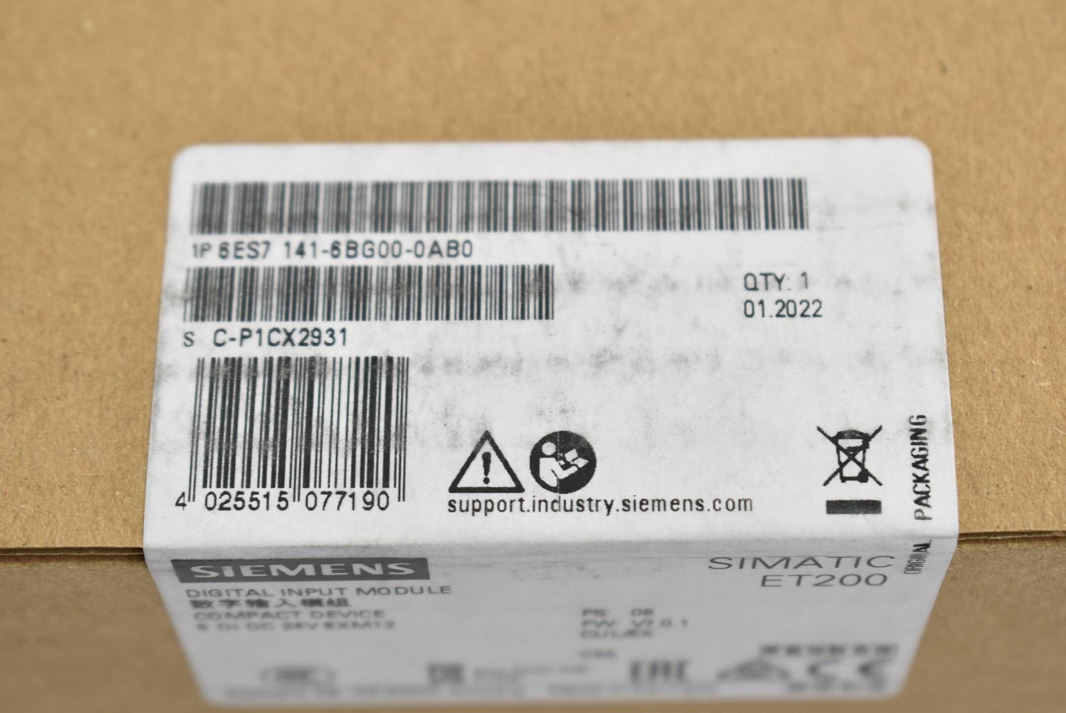 Siemens simatic DP ET 200ECO PN 6ES7 141-6BG00-0AB0 ( 6ES7141-6BG00-0AB0 )