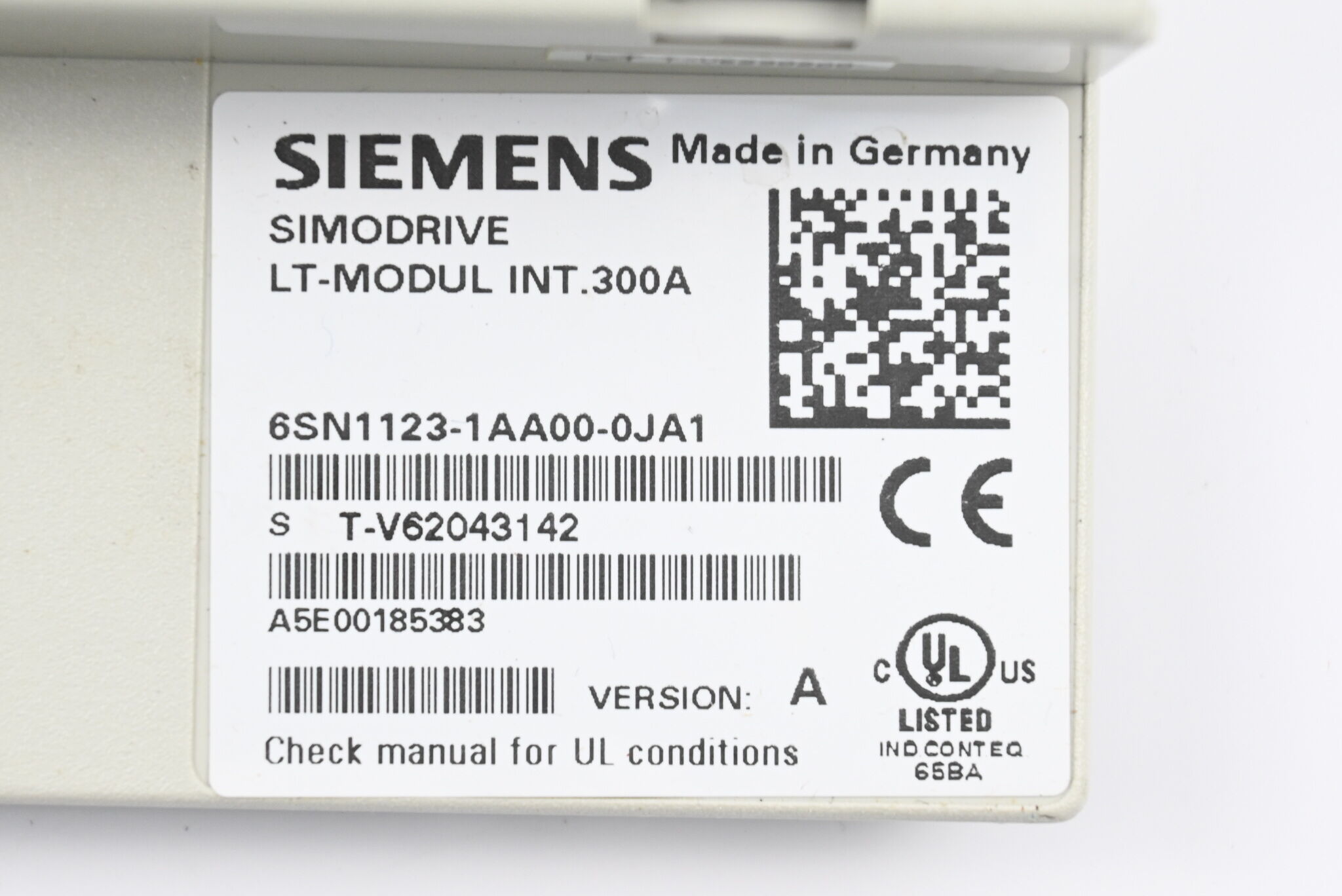 Siemens Frontcover für Simodrive 6SN1123-1AA00-0JA1 ( 6SN1 123-1AA00-0JA1 )