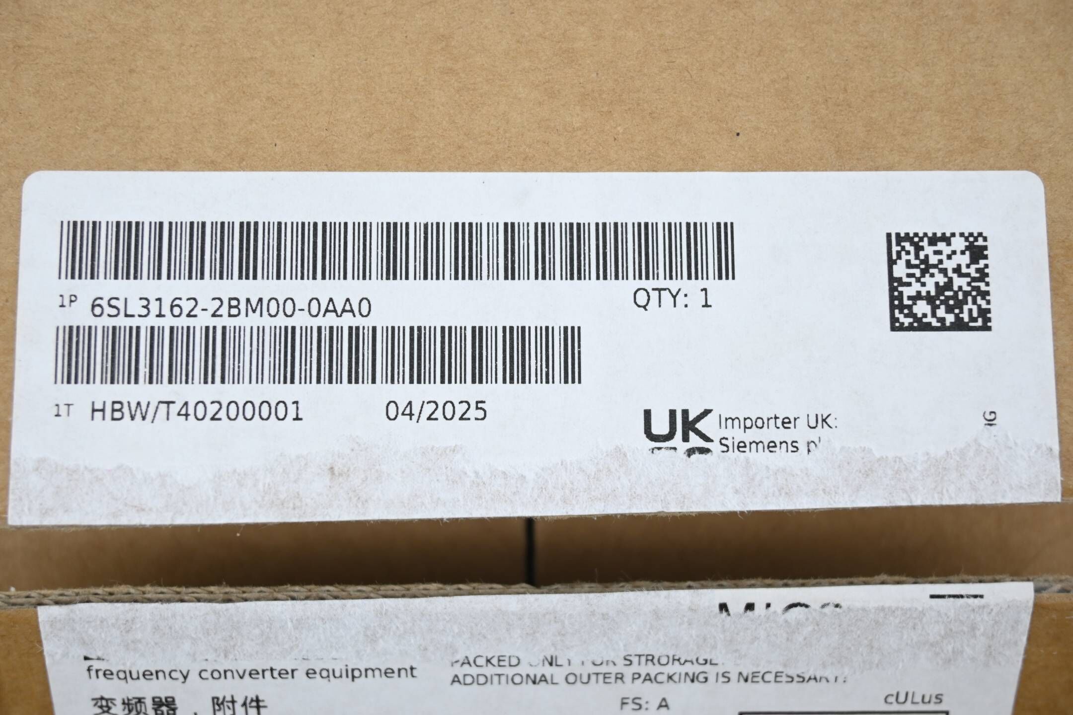 Siemens Sinamics Adapter 6SL3162-2BM00-0AA0 ( 6SL3 162-2BM00-0AA0 )