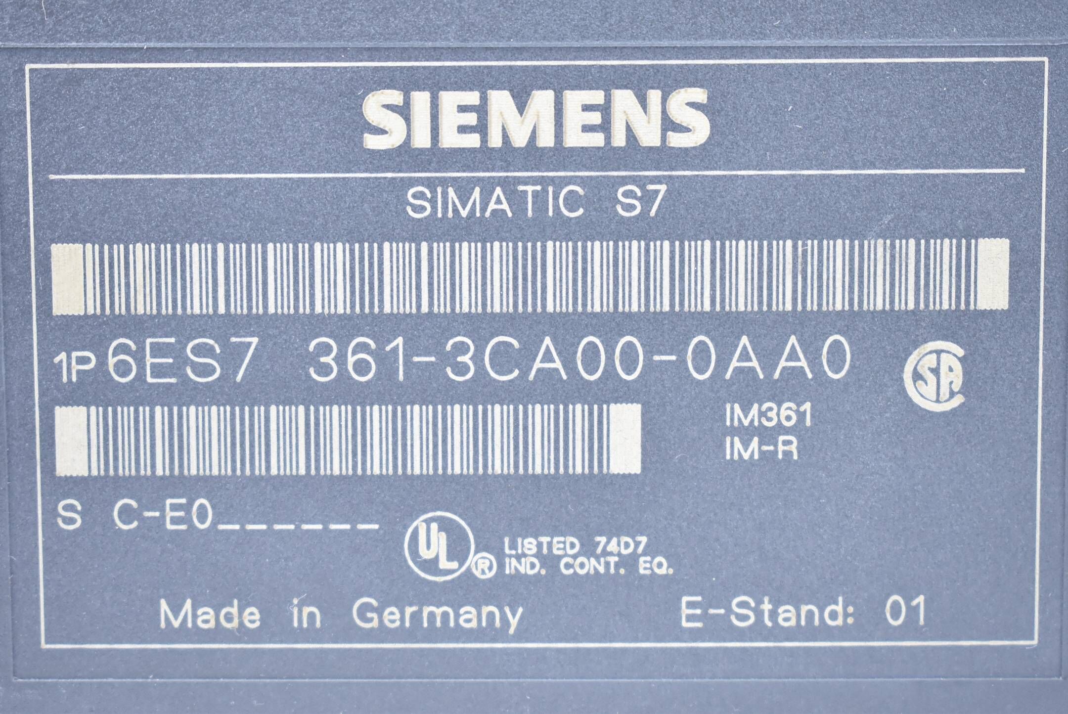 Siemens simatic S7-300 Anschaltung 6ES7 361-3CA00-0AA0 ( 6ES7361-3CA00-0AA0 )