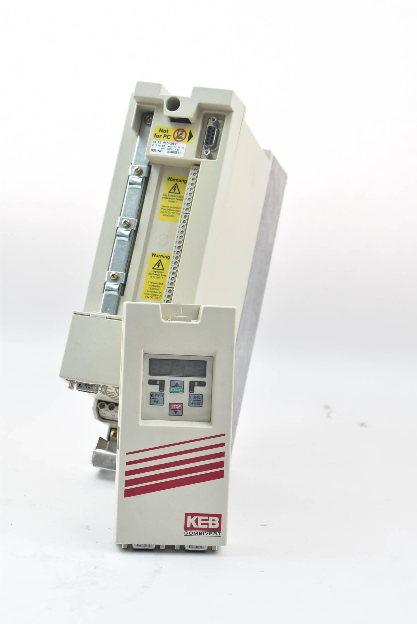 KEB combivert F5 305-440V 5,5kW 13.F5.M1D-39G0 ( 13.F5.M1D-39GO ) inkl. Keyboard