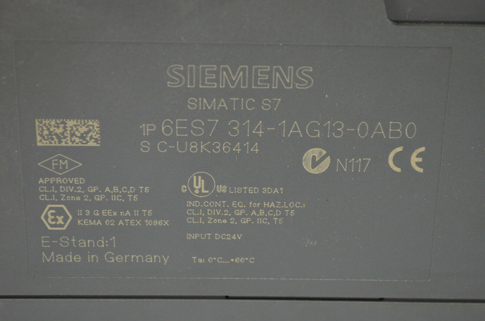 Siemens simatic S7-300 CPU314 6ES7 314-1AG13-0AB0 ( 6ES7314-1AG13-0AB0 ) E1