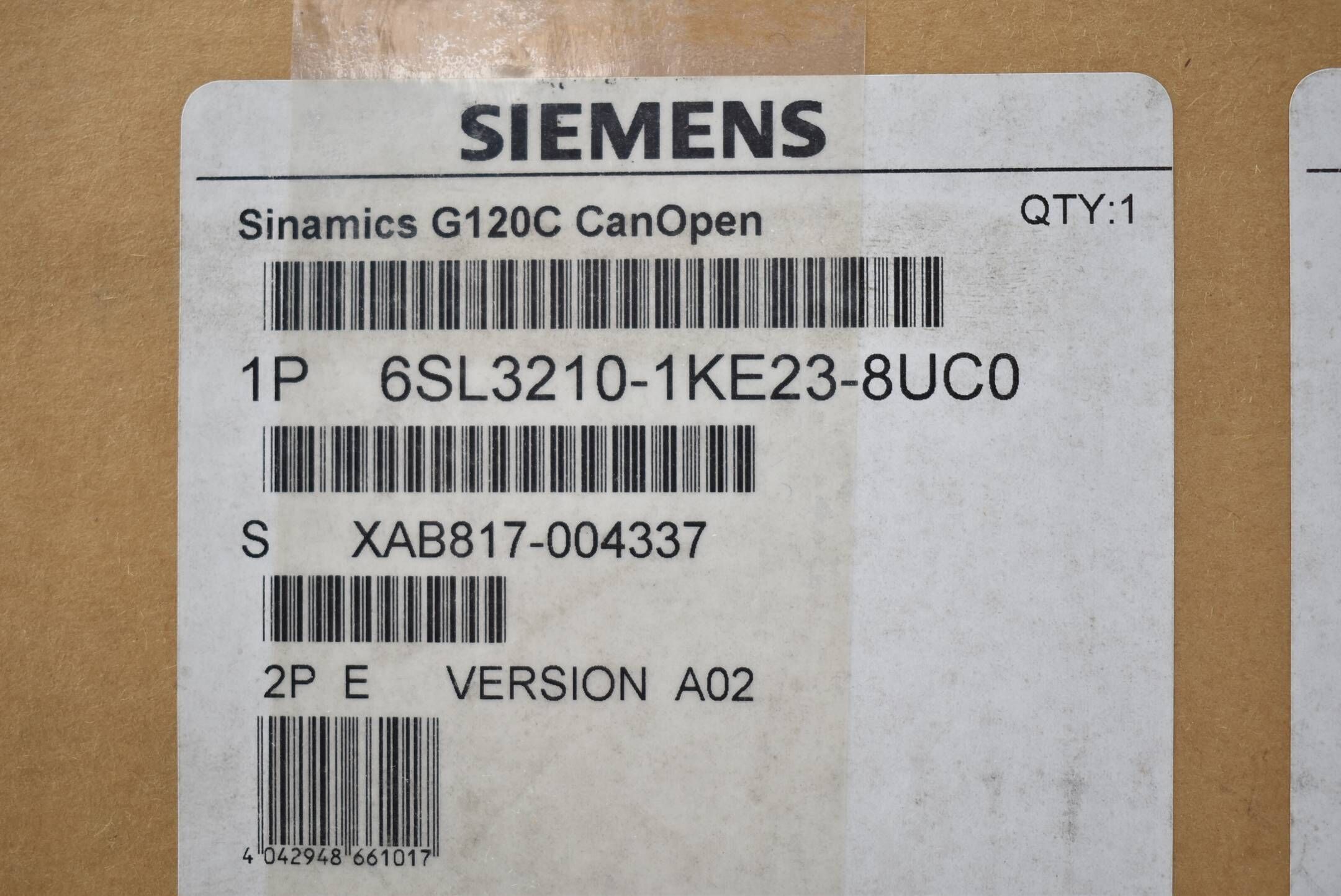 Siemens sinamics G120C 6SL3 210-1KE23-8UC0 ( 6SL3210-1KE23-8UC0 ) E.A02 (18,5kW)