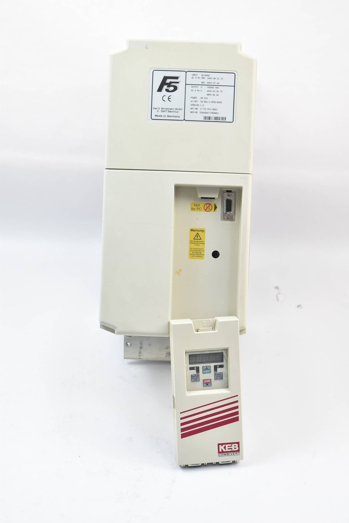 KEB combivert F5 Frequenzumrichter 17.F5.M1G-35G0 305-440V 18,5kW inkl. Keyboard