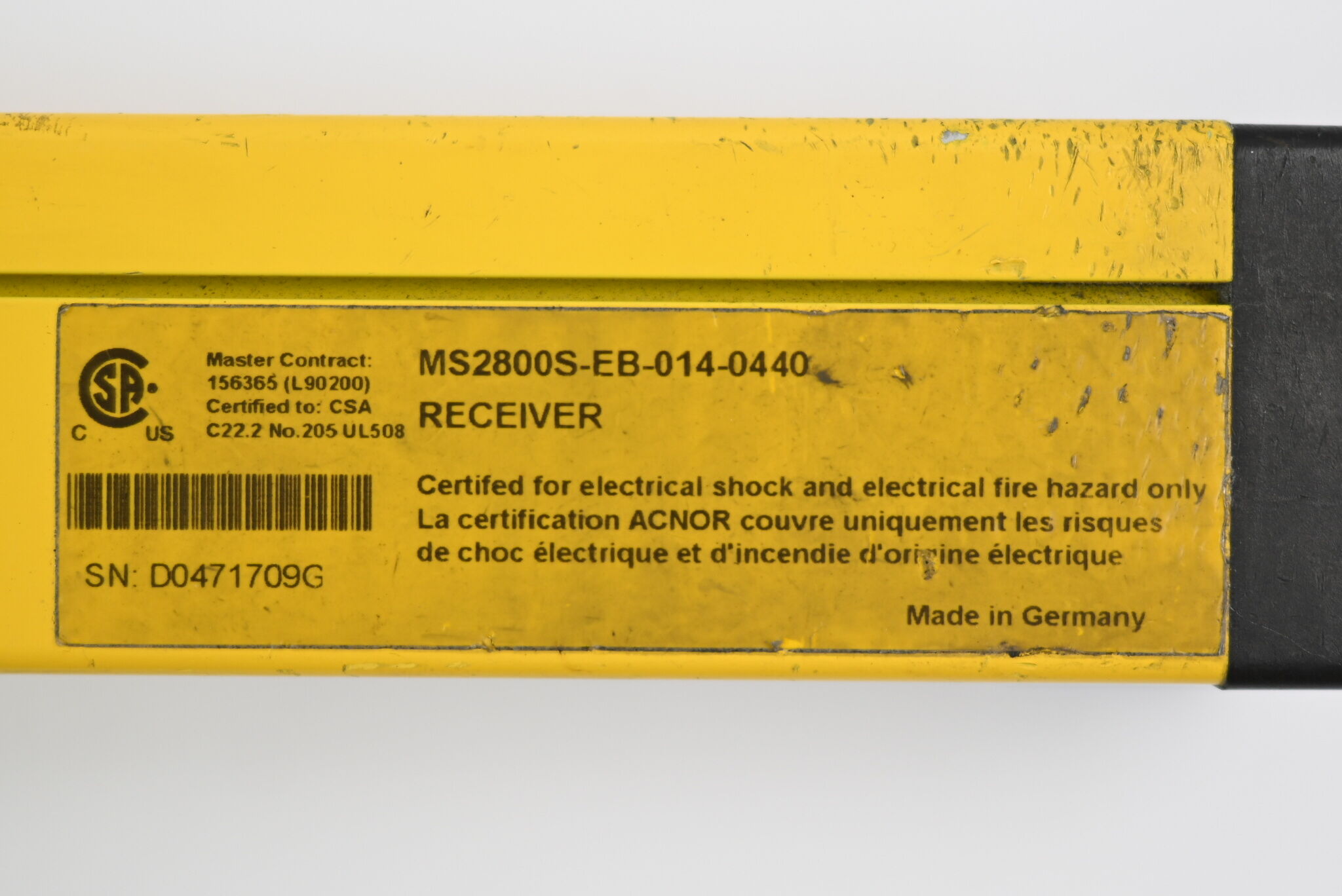 Omron MS2800 Sicherheitslichtvorhang Receiver MS2800S-EB-014-0440
