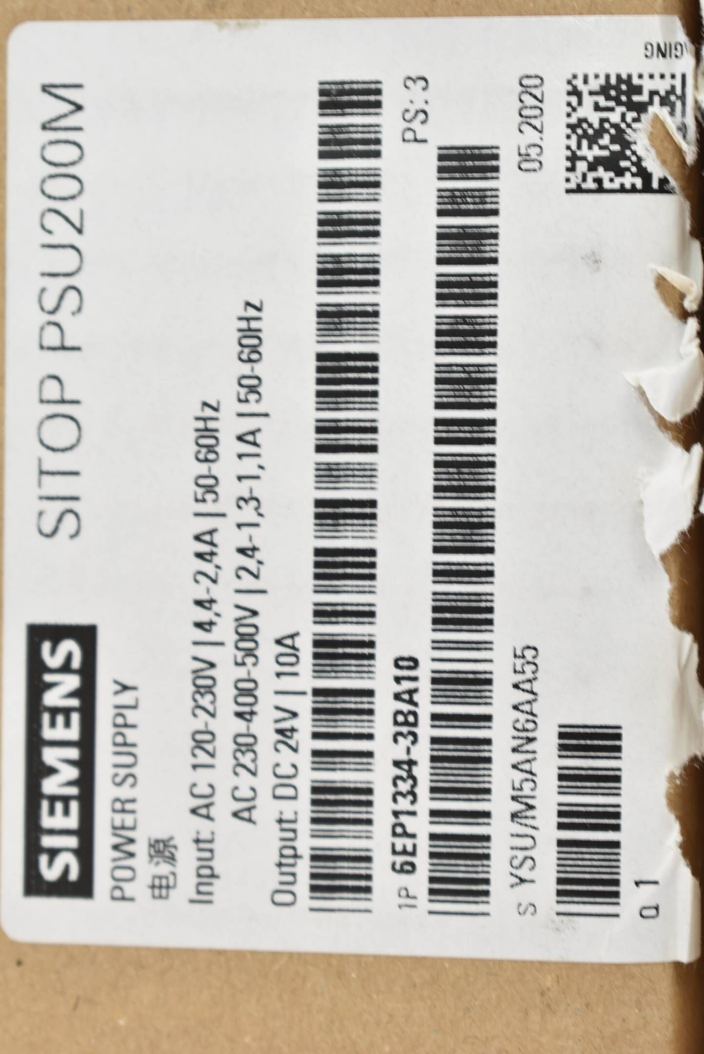 Siemens Sitop PSU200M Stromversorgung 6EP1334-3BA10 ( 6EP1 334-3BA10 ) PS3