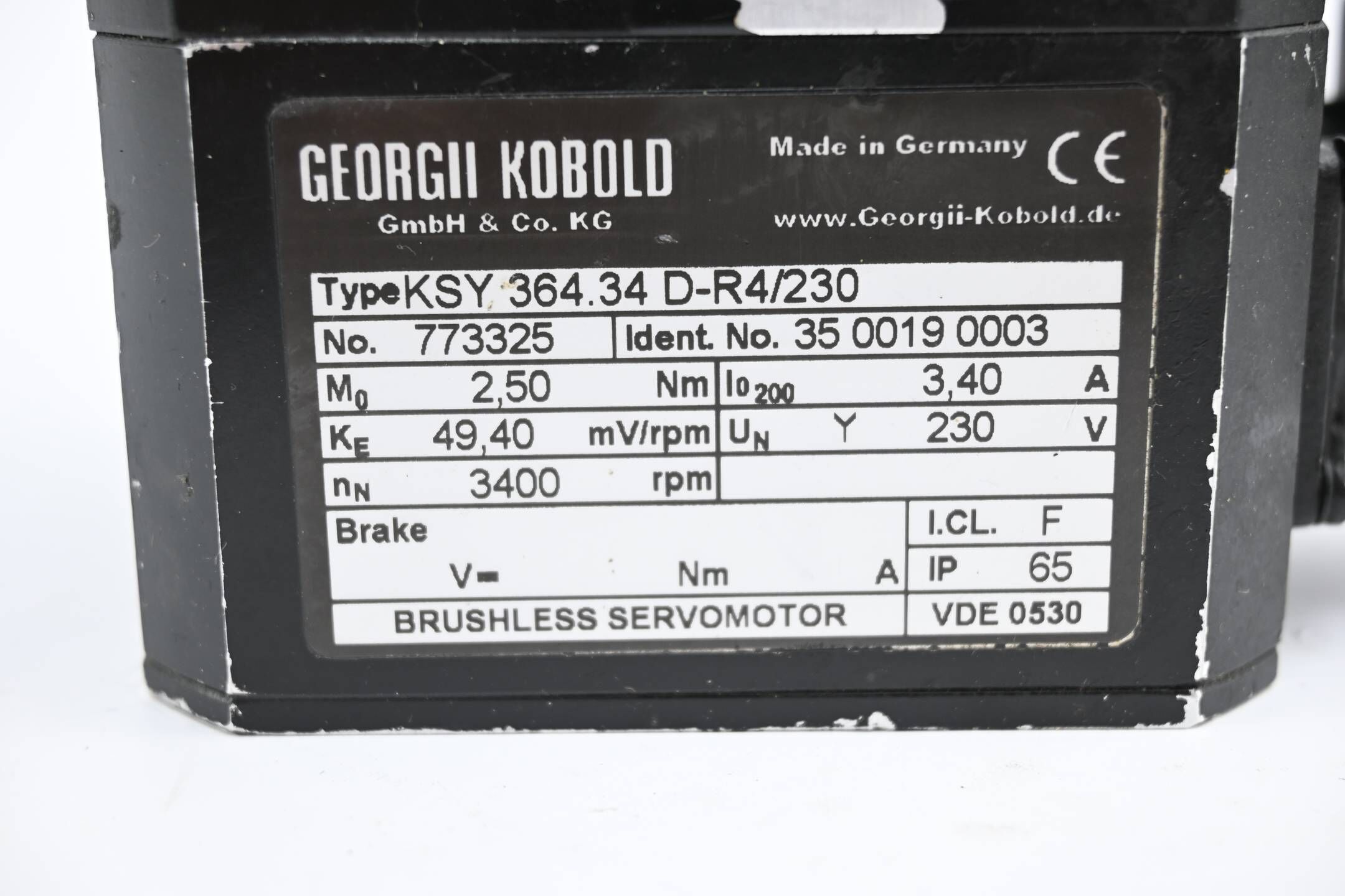 Georgii Kobold Servomotor KSY 364.34 D-R4/230 ( KSY364.34D-R4/230 ) 