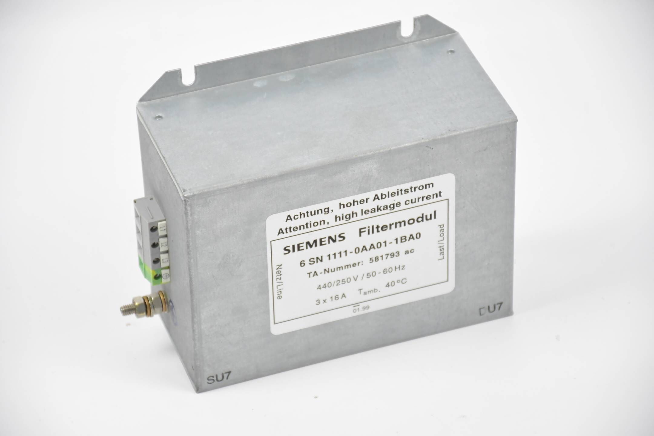 Siemens Simodrive 611 Filtermodul 6SN1111-0AA01-1BA0  ( 6SN1 111-0AA01-1BA0 )
