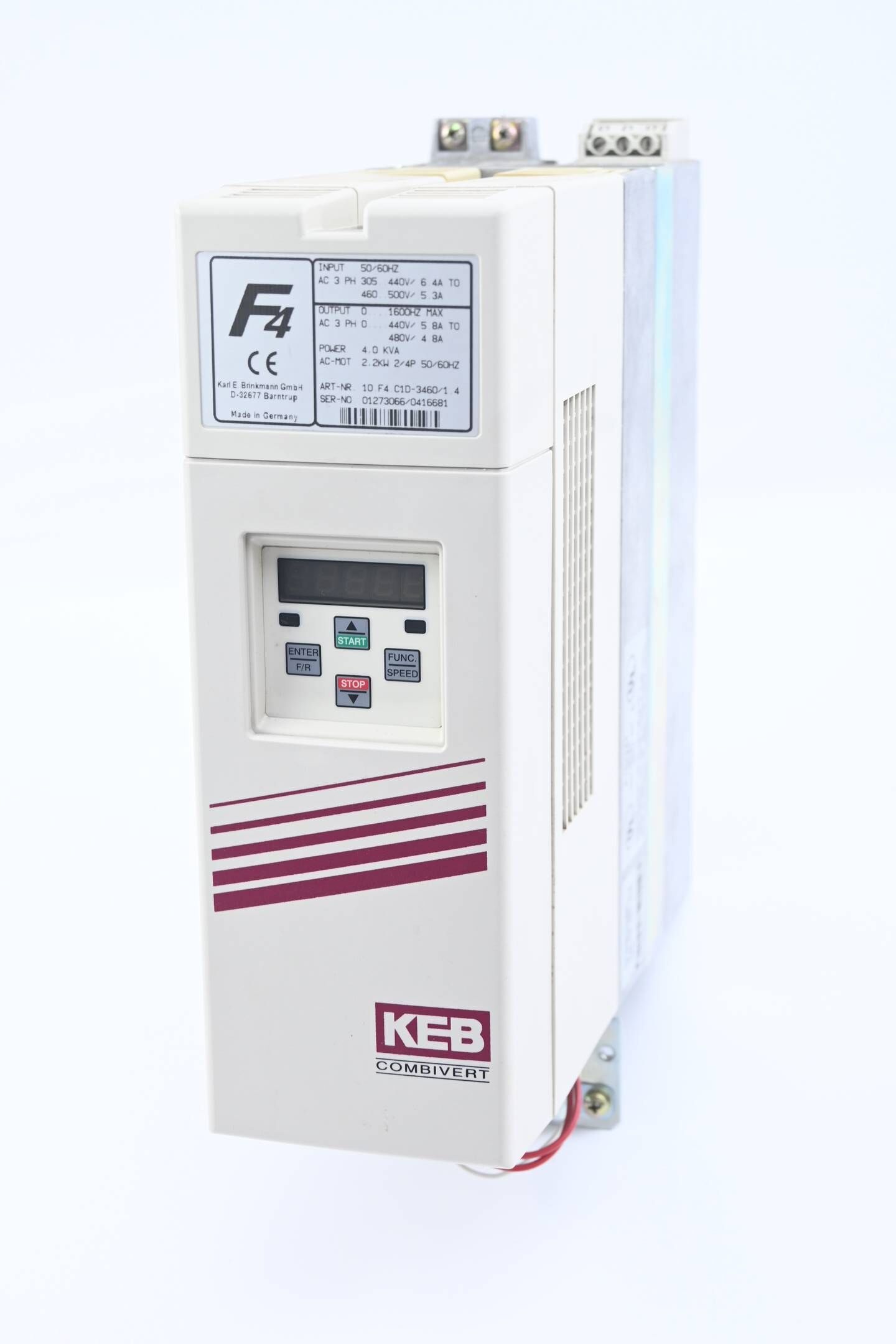 KEB Combivert F4 Frequenzumrichter 10.F4.C1D-3460/1.4 inkl. Netzfilter + Panel