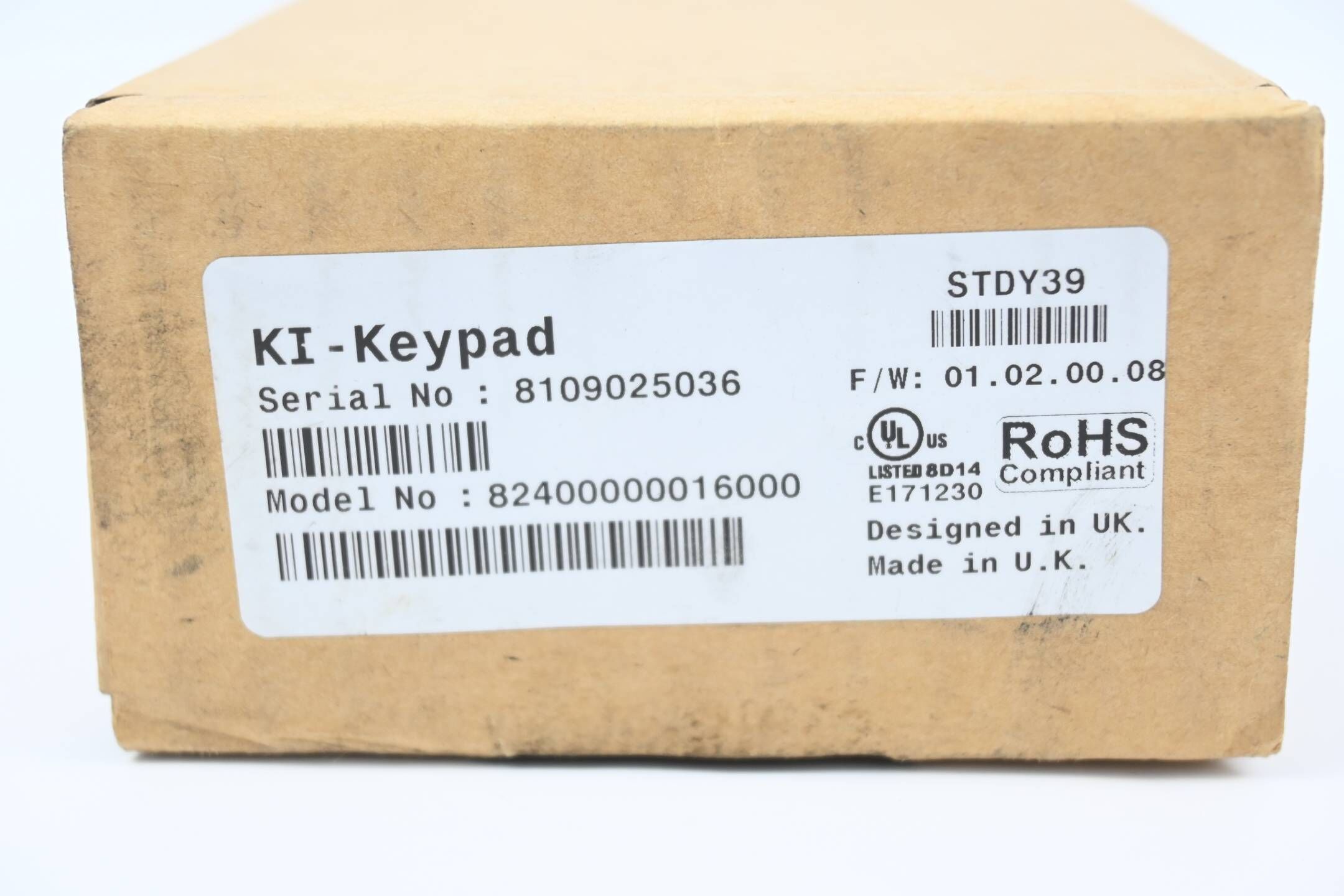Control Techniques KI-Keypad STDY39 ( 82400000016000 ) FW: 01.02.00.08