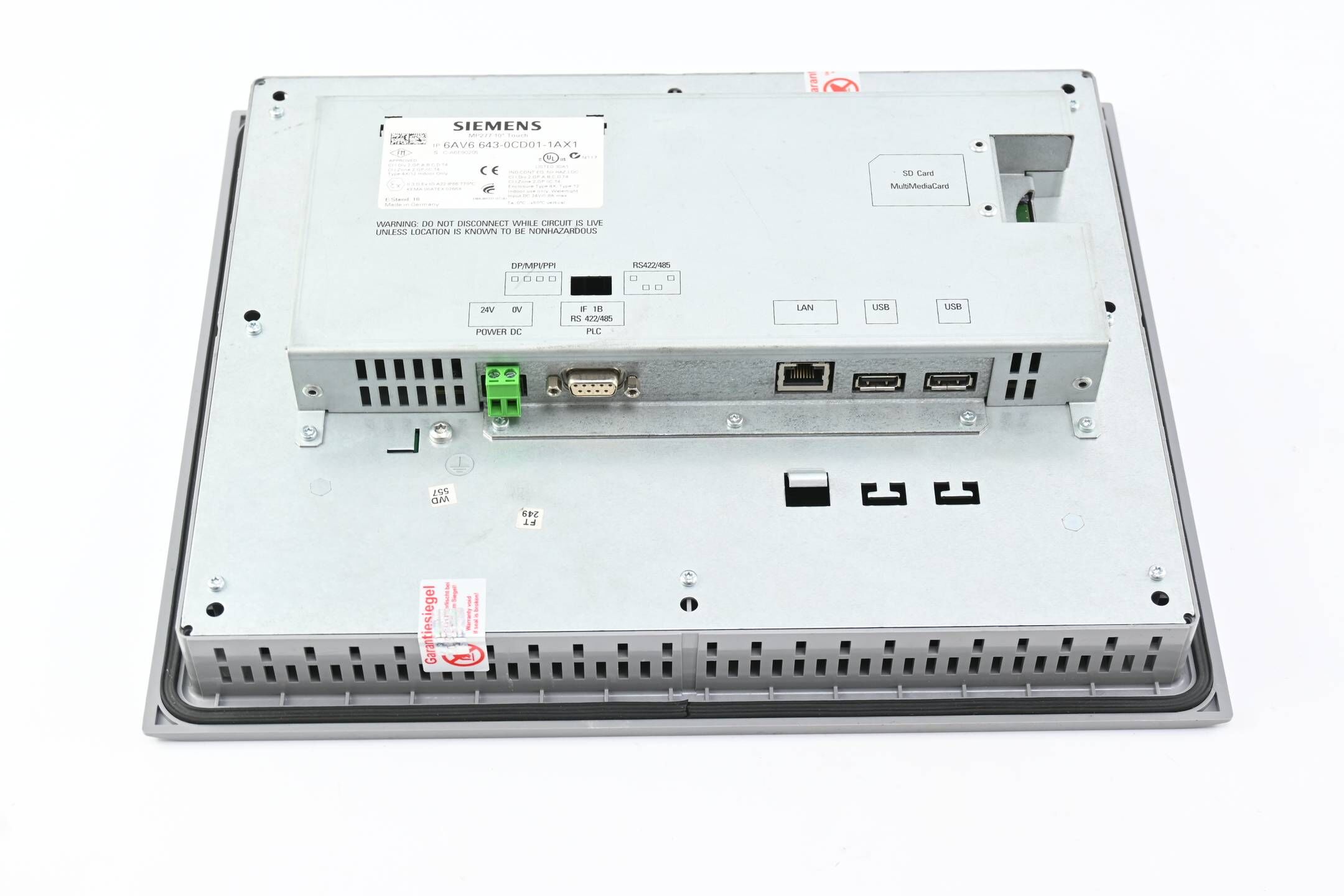 GENERALÜBERHOLT Siemens Simatic MP277 10" Touch Multipanel 6AV6643-0CD01-1AX1