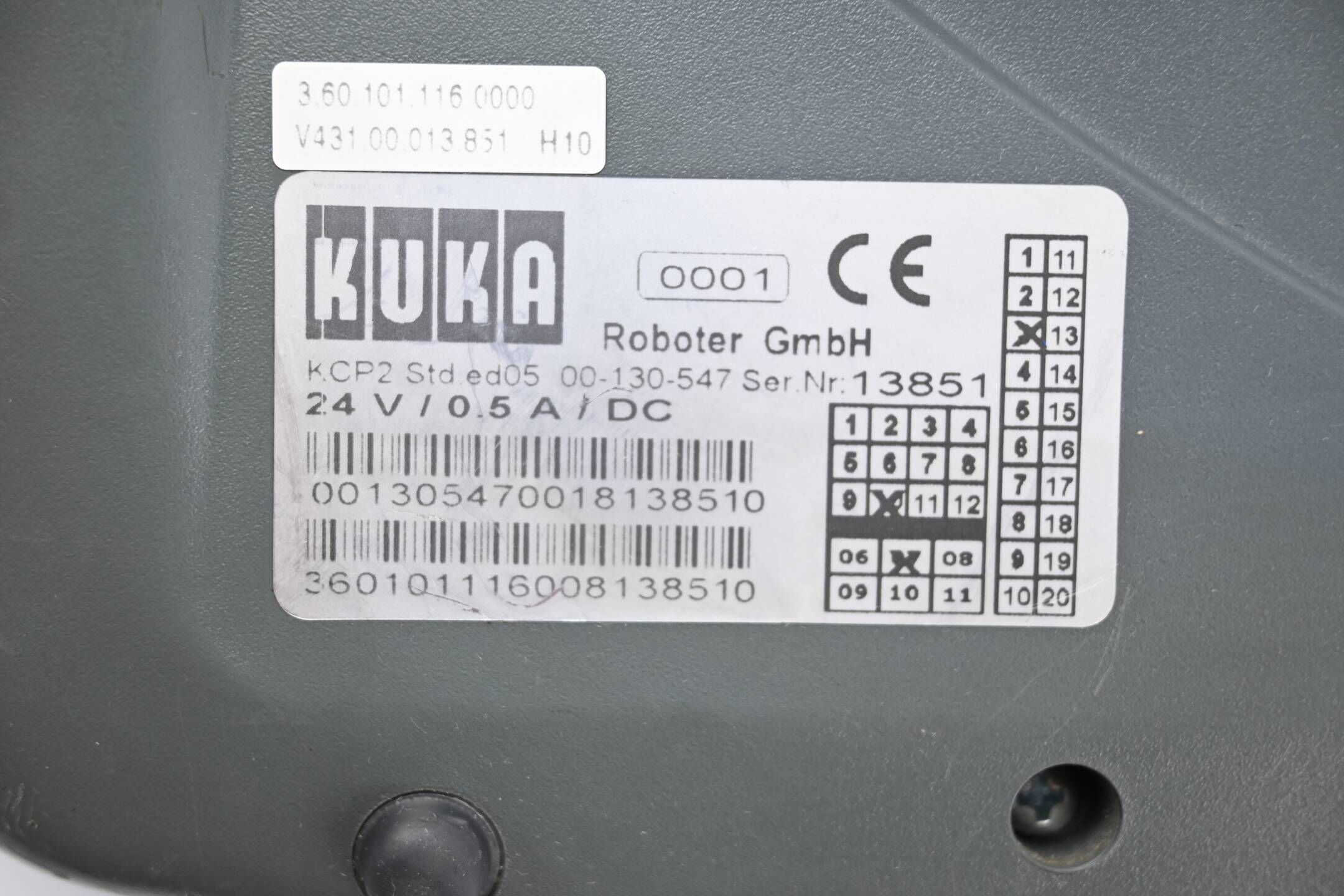 KUKA Roboter Bedienpanel KCP2 00-130-547 Ver. 3
