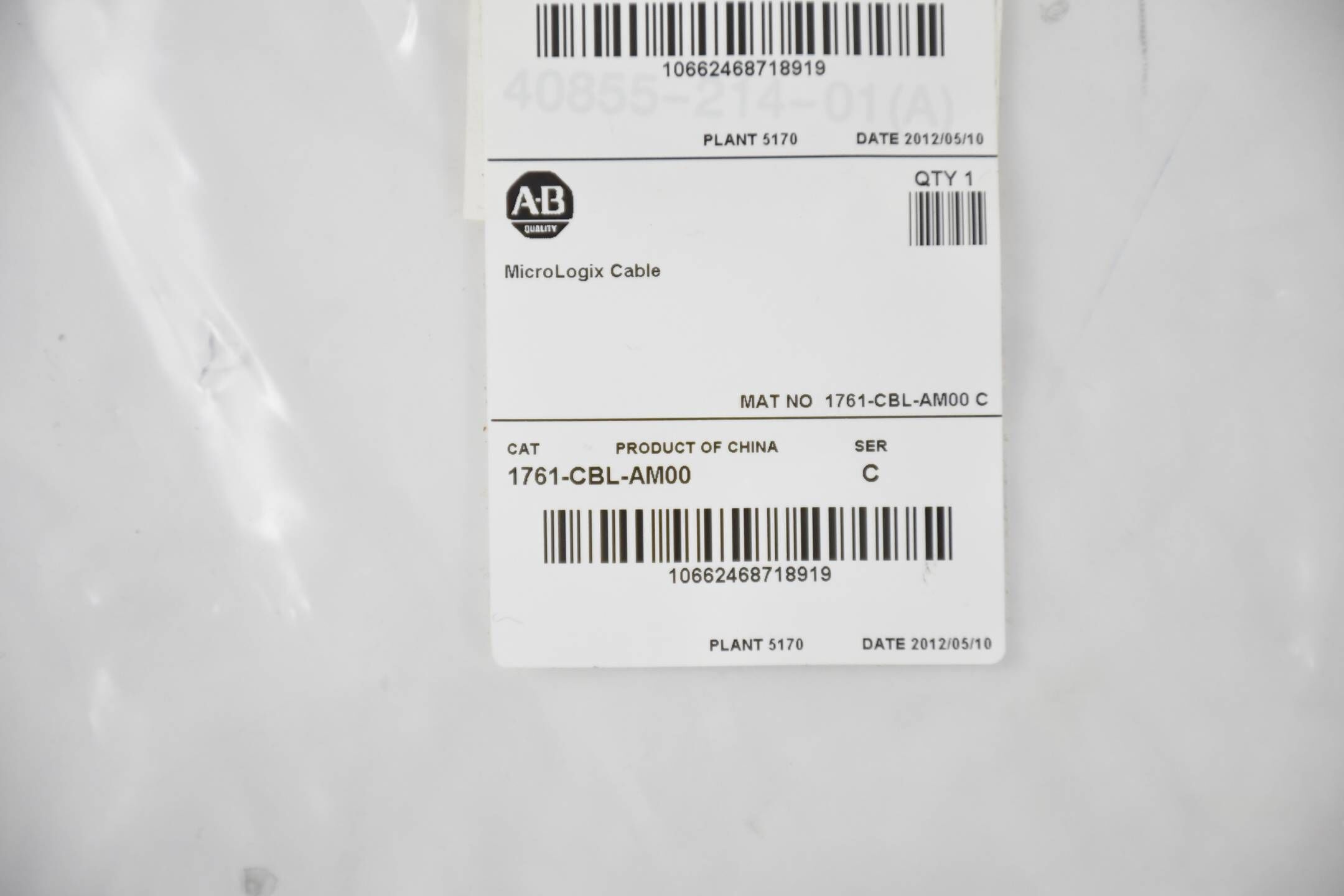 Allen Bradley MicroLogix Kabel 1761-CBL-AM00
