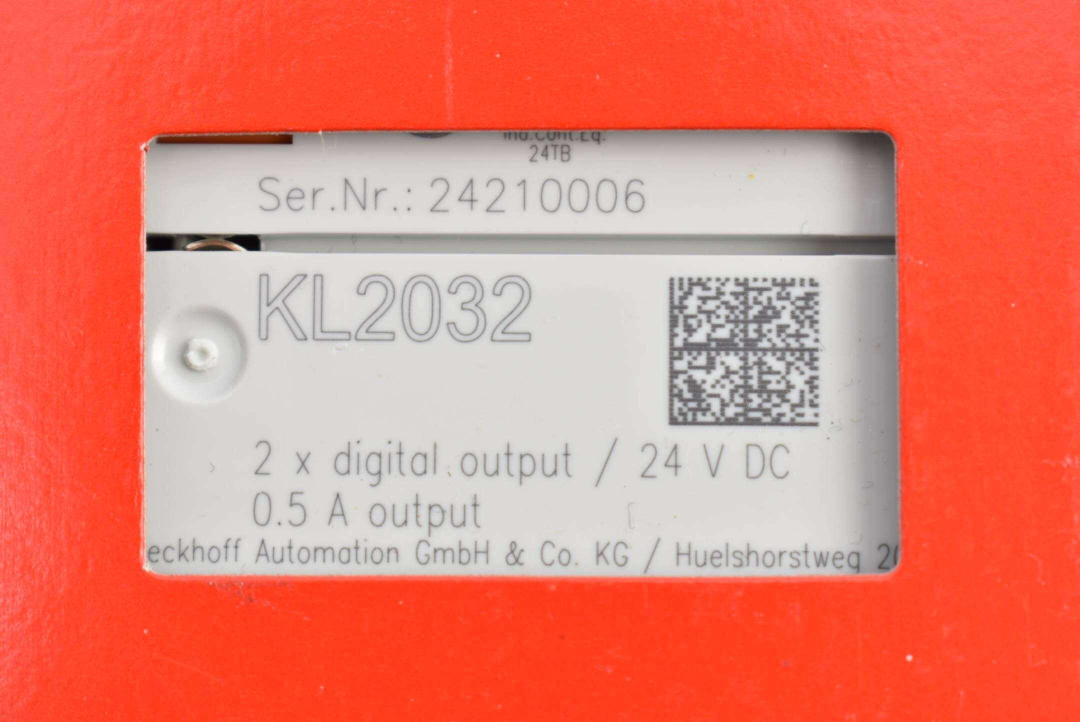 Beckhoff Busklemme 2-Kanal-Digital-Ausgang 24 V DC 0,5 A KL2032 ( KL 2032 )