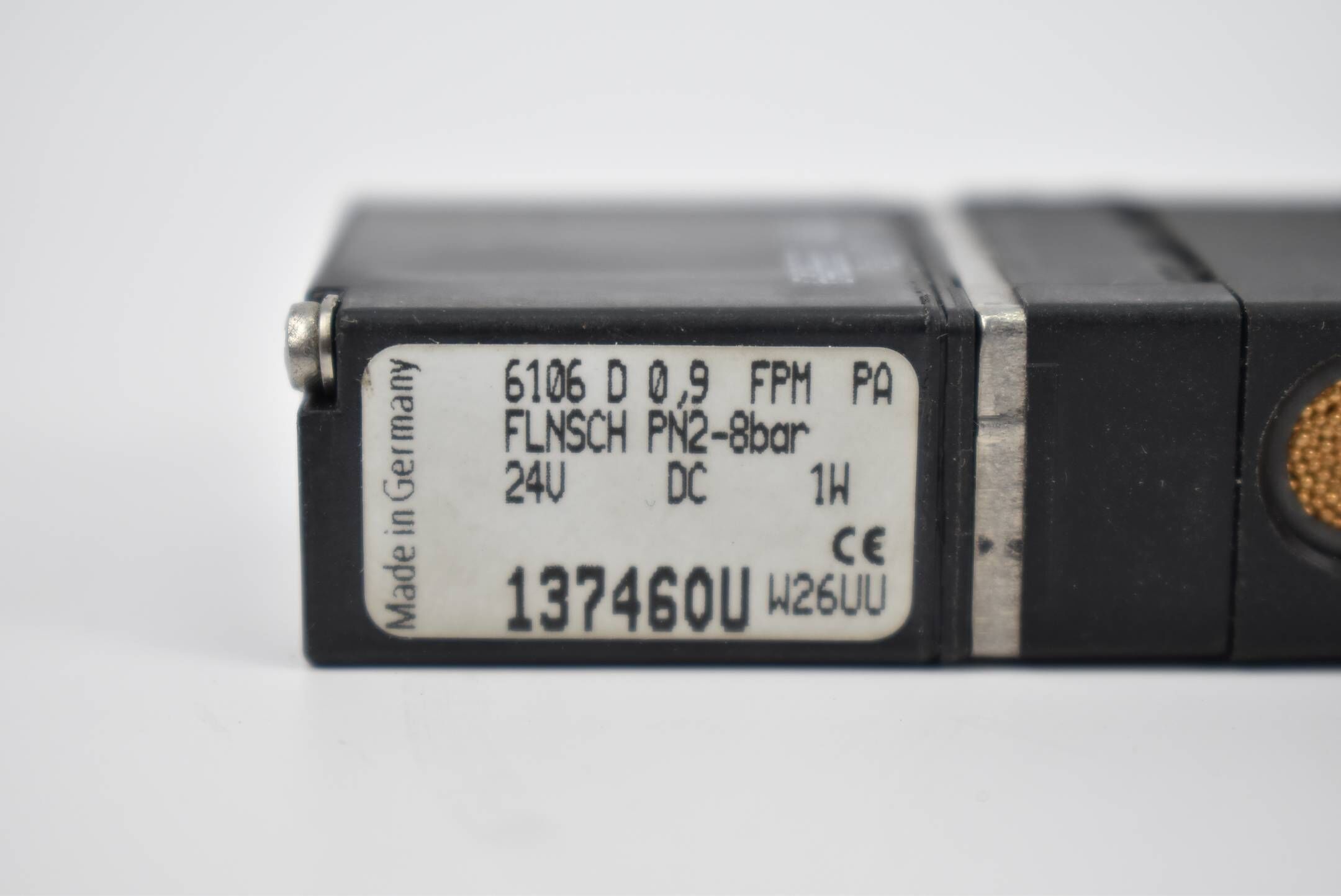 Pneumatikventil 6106 D 0,9 FPM PA FLNSCH PN2-0bar 137460U ( 24VDC )