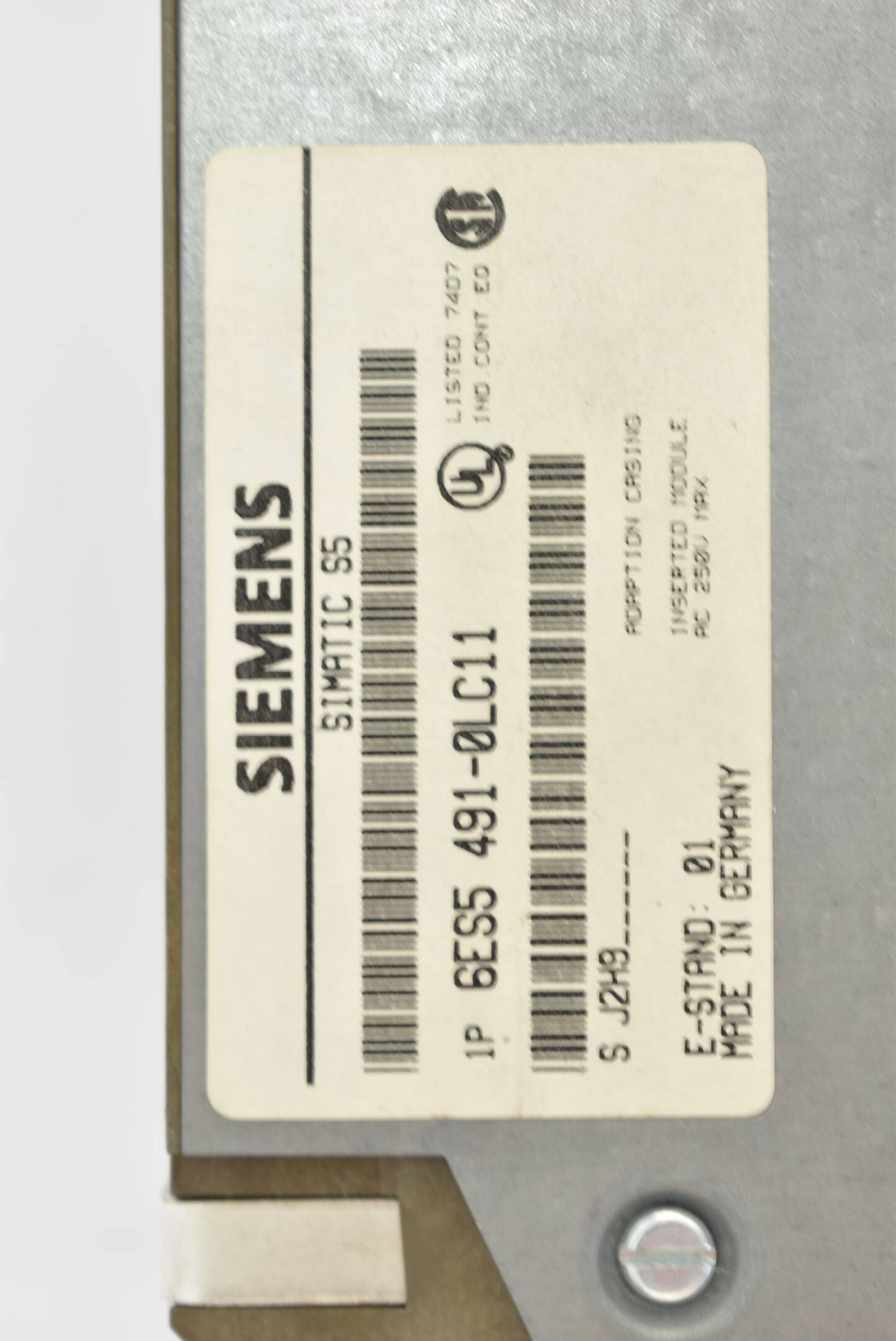 Siemens simatic S5 Adaption Casing 6ES5 491-0LC11 ( 6ES5491-0LC11 )