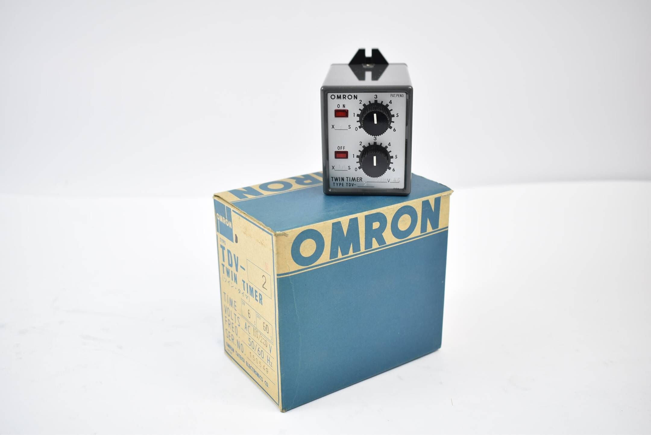 Omron Twin Timer TDV-2 on 6s off 60s 110/220VAC