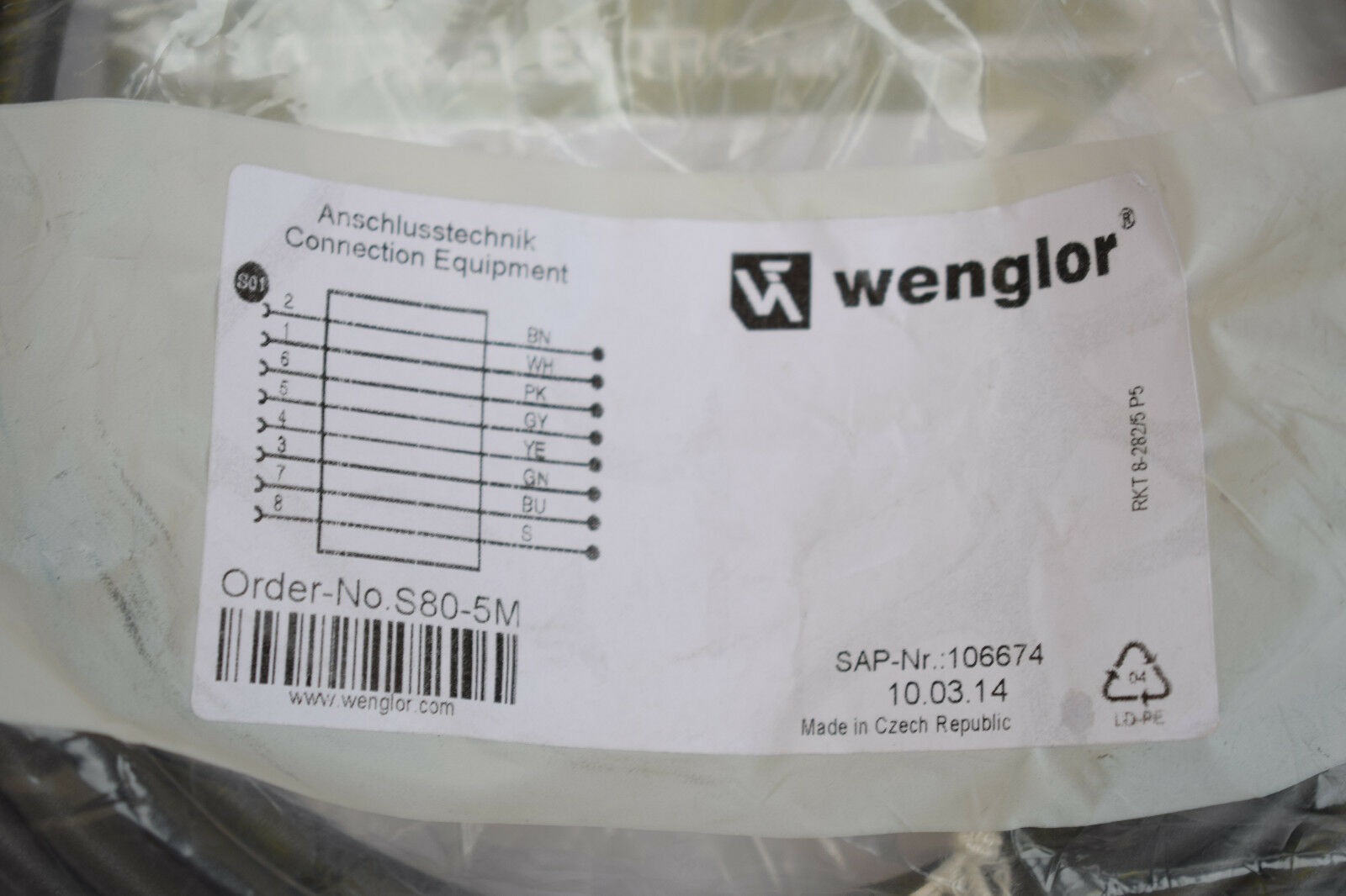 Wenglor Anschlussleitung S80-5M 