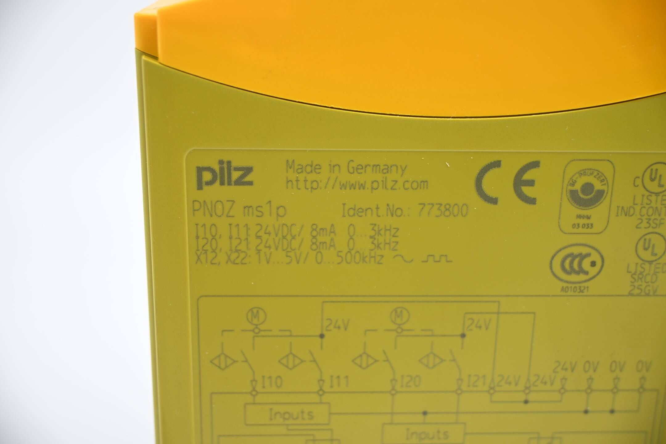 DEFEKT Pilz Stillstandsüberwachung PNOZ ms1p ( 773800 )