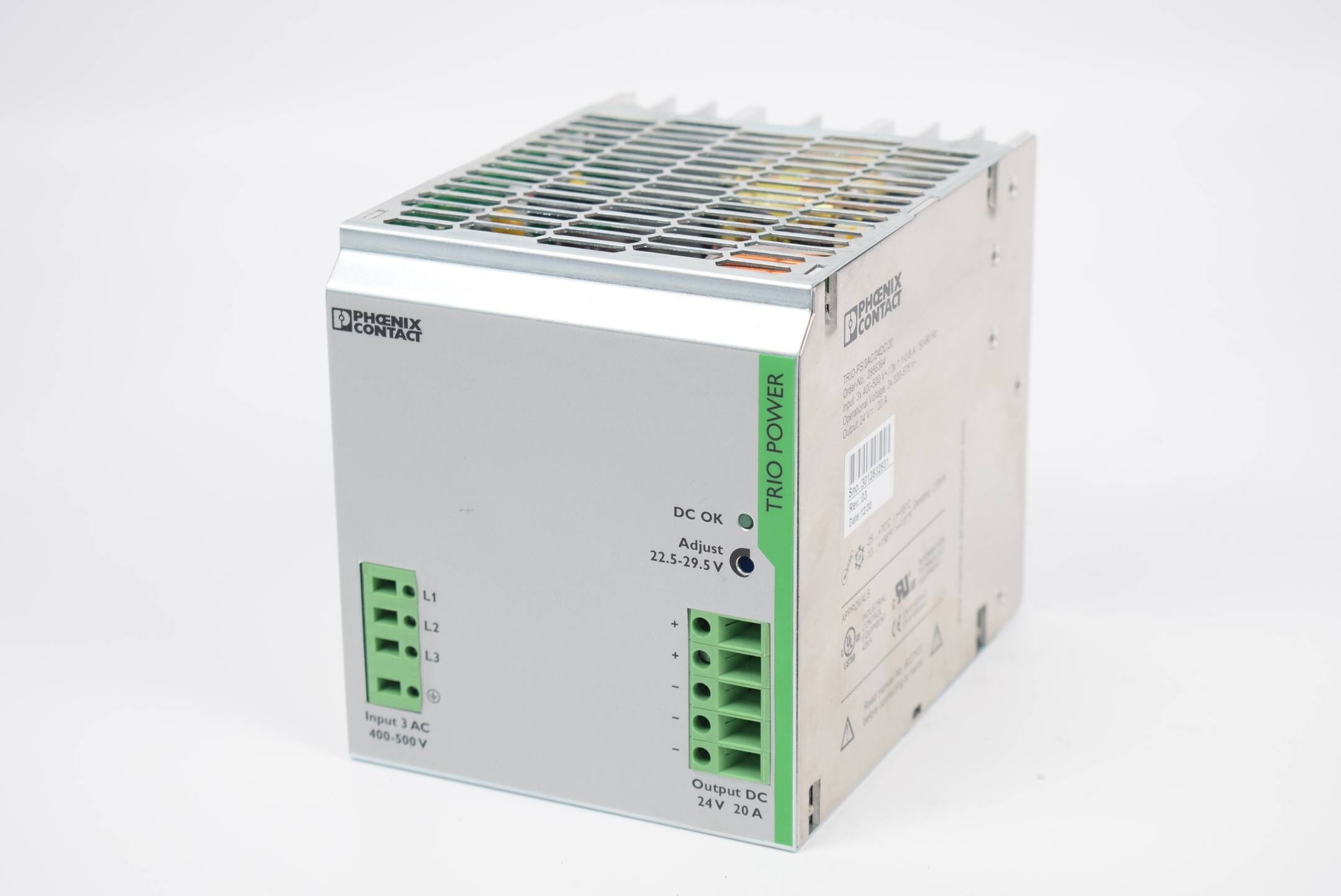 Phoenix Contact Stromversorgung TRIO-PS/3AC/24DC/20 ( 2866394 )