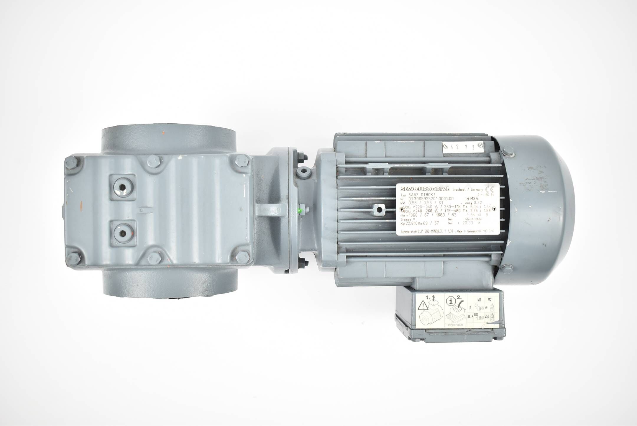SEW Eurodrive Getriebemotor SA57 DT80K4 ( SA57DT80K4 ) 0,55/0,55/S1 kW