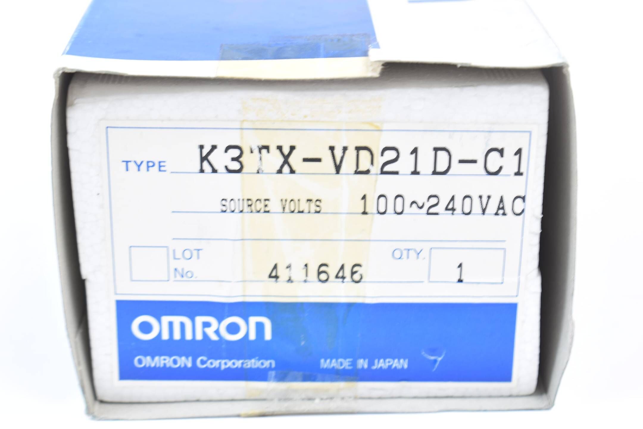 Omron Voltage/Current Intelligent Signal Processor K3TX-VD21D-C1 ( 110-240 VAC )